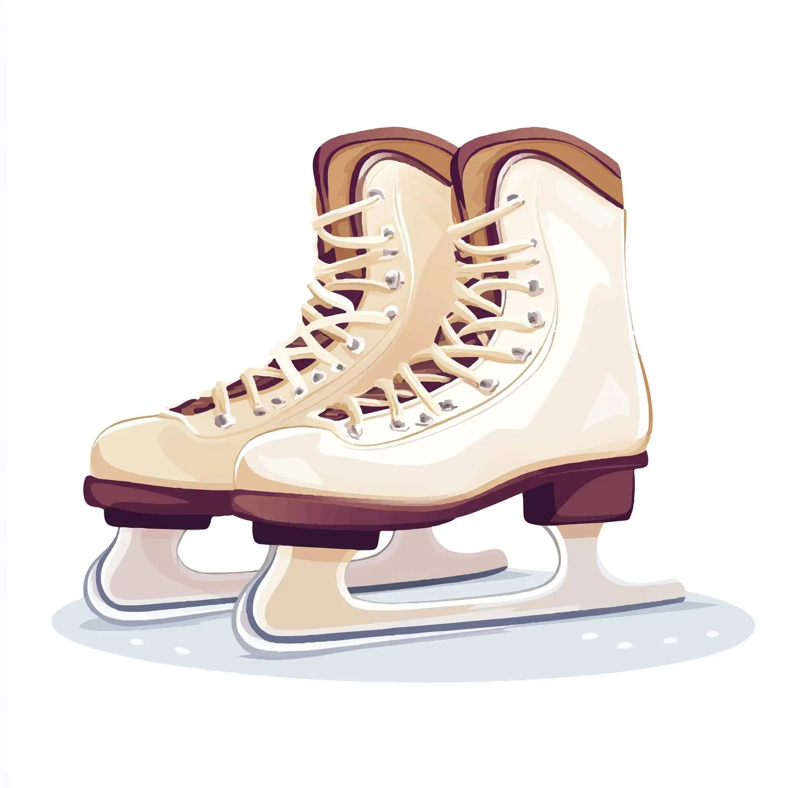 Vector Illustration of Figure Skates Composition — free download from Dotvec