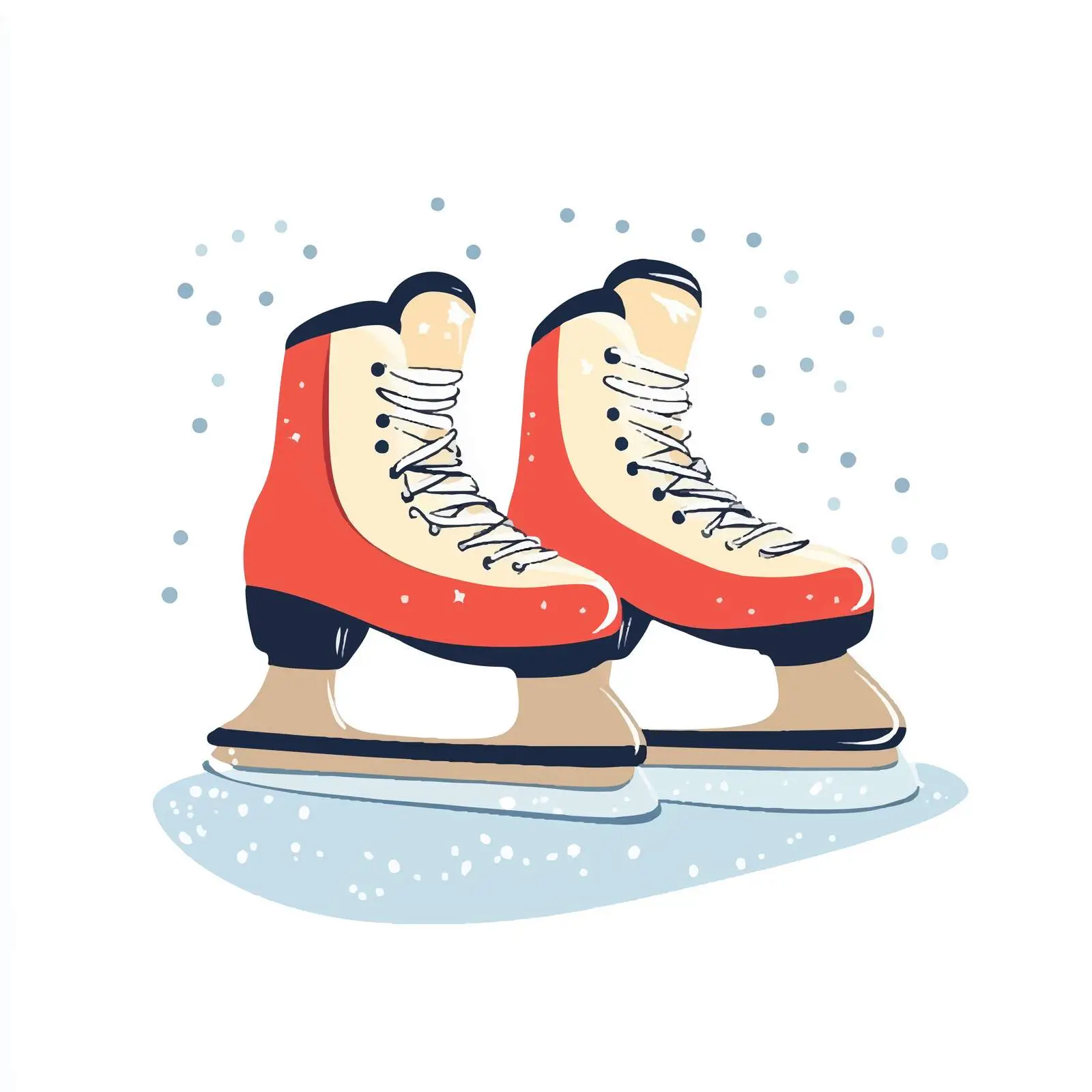 Vector Figure Skates Composition for Card Design — free download from Dotvec