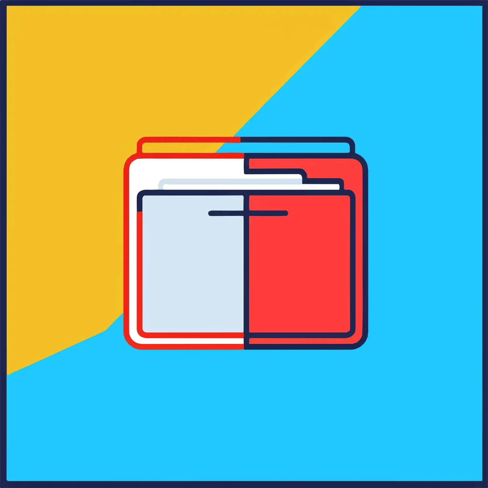Thin Line Folder Icon Vector Design — free download from Dotvec