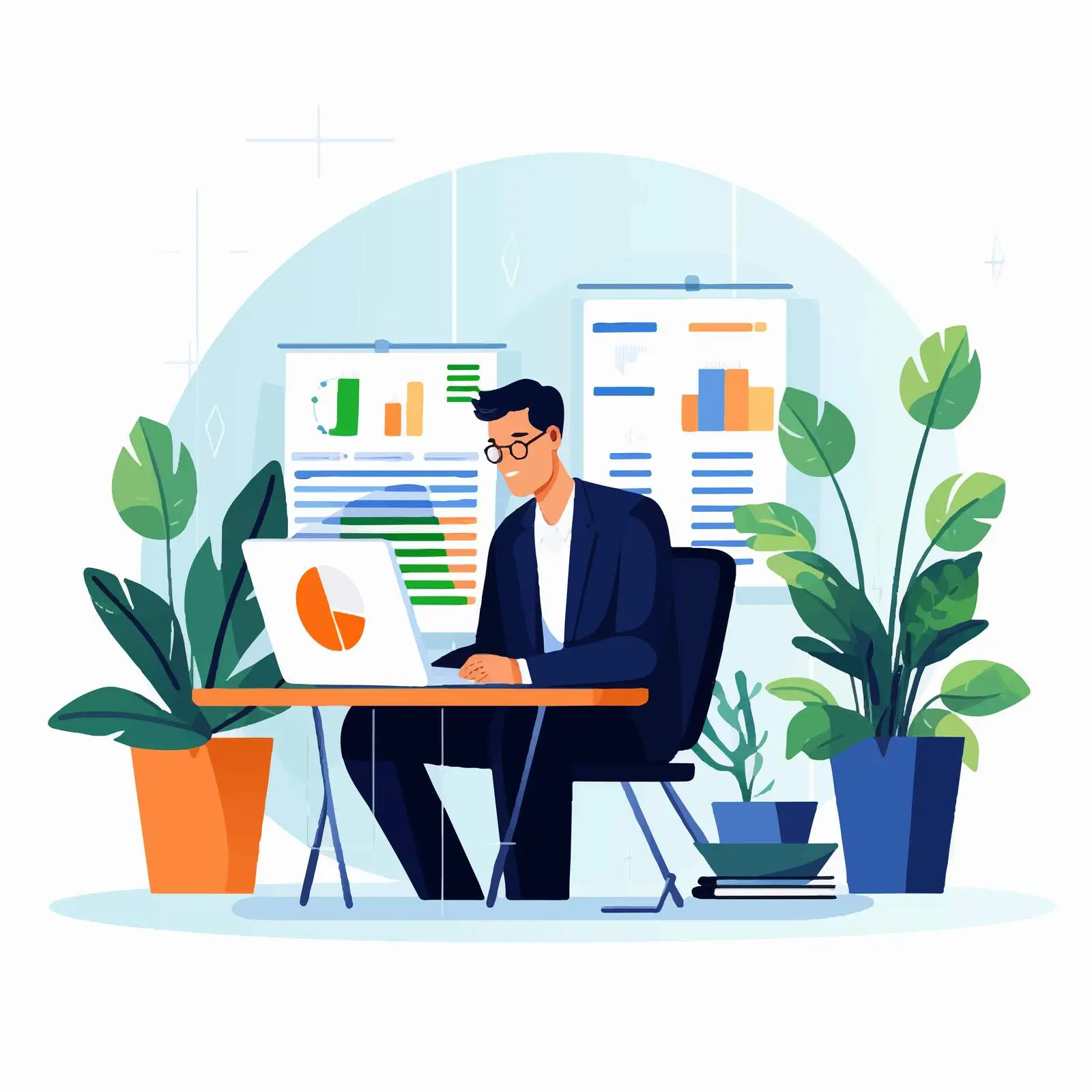 Financial Advisor Consulting on Finance Management — free download from Dotvec