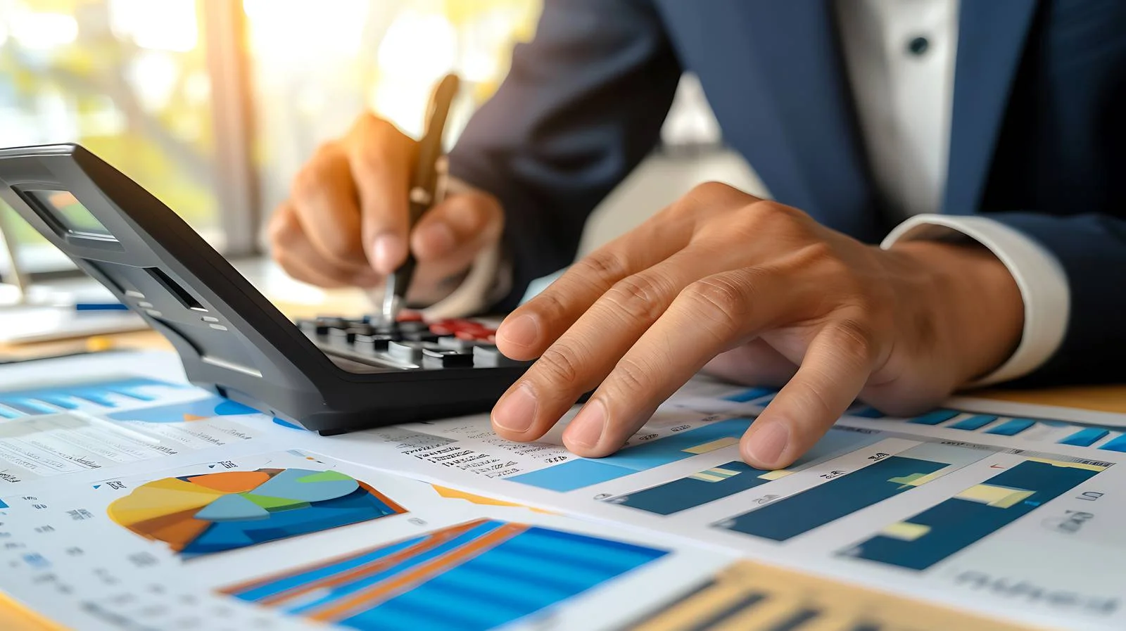 Focused Businessman in Office Setting — free download from Dotvec