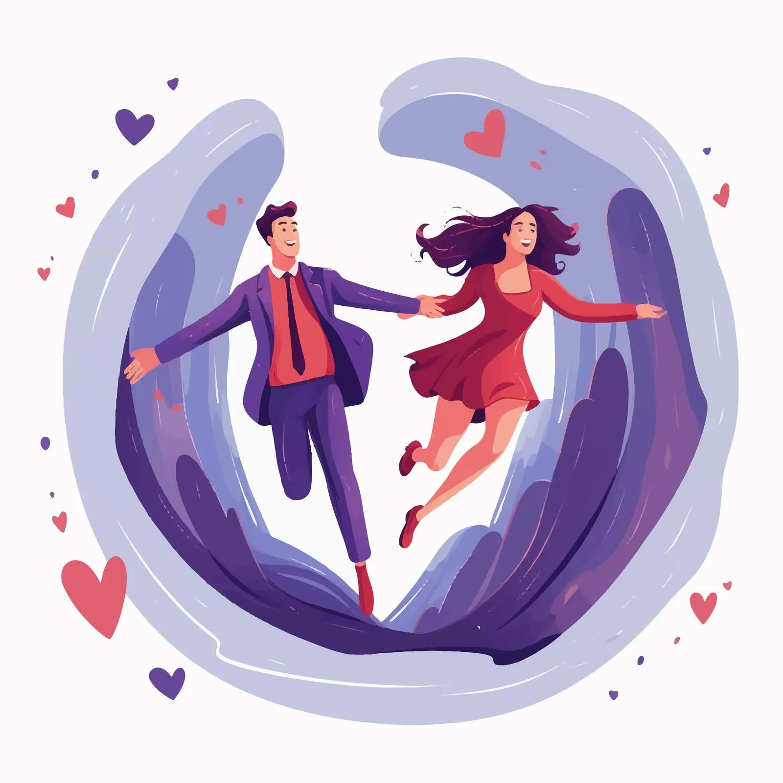 Happy Young Couple in Love Concept — free download from Dotvec