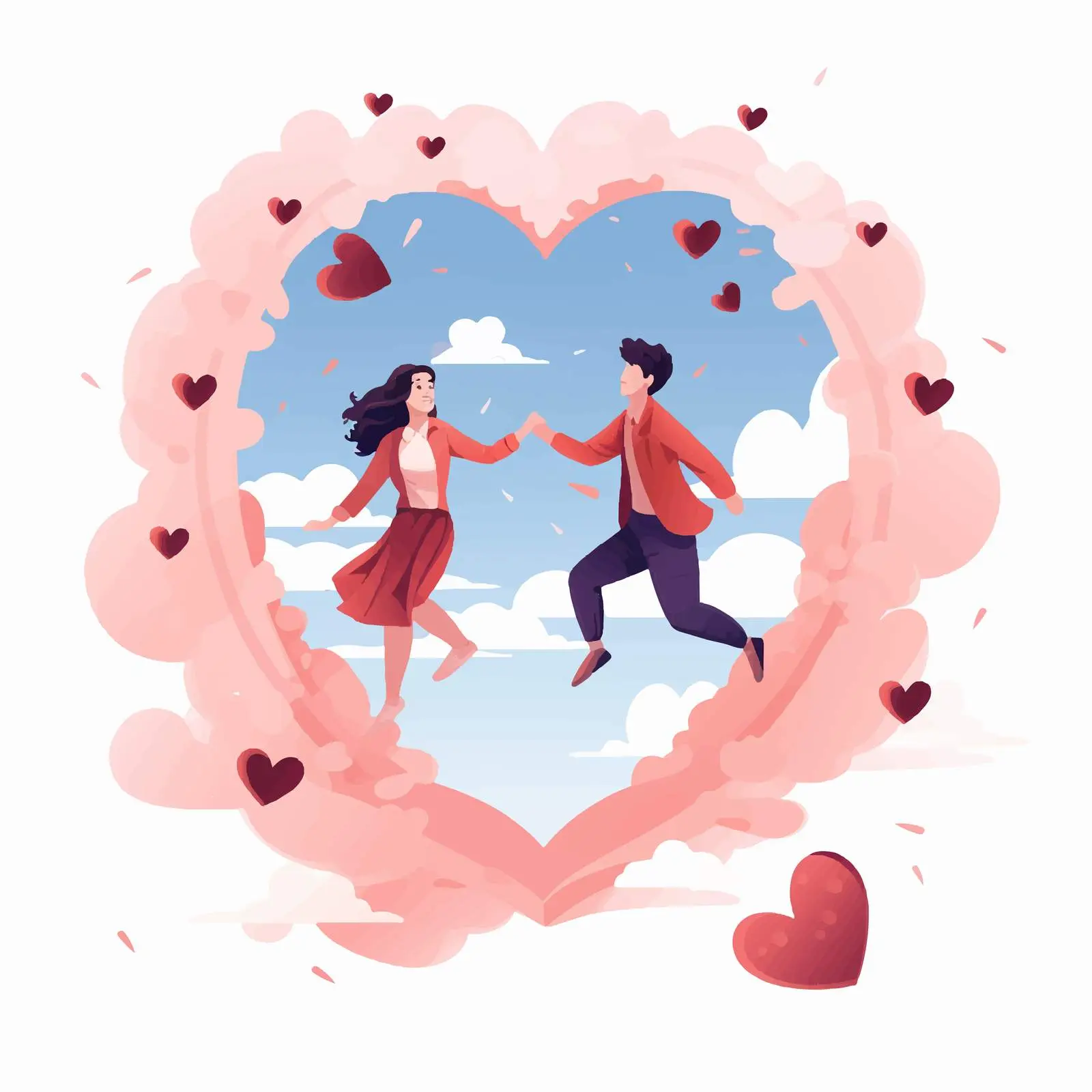 Happy Couple in Love Relationship Concept — free download from Dotvec
