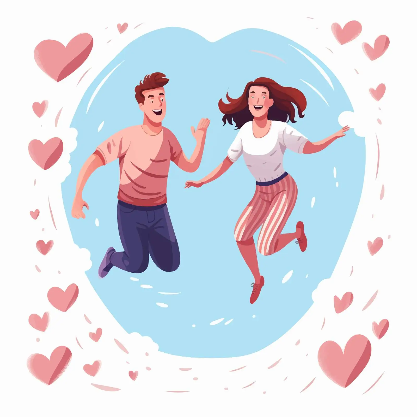 Happy Young Couple in Love Concept — free download from Dotvec