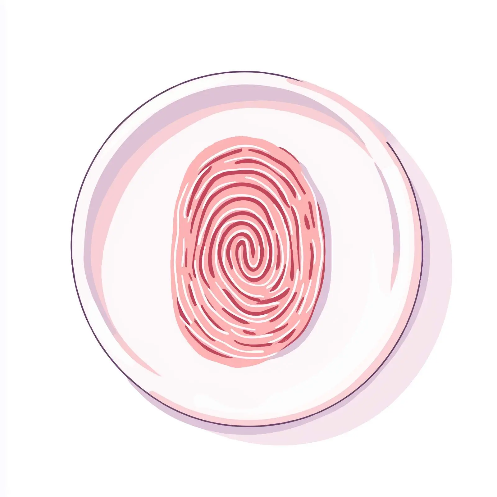 Cartoon Fingerprint Vector Illustration free images image from Dotvec