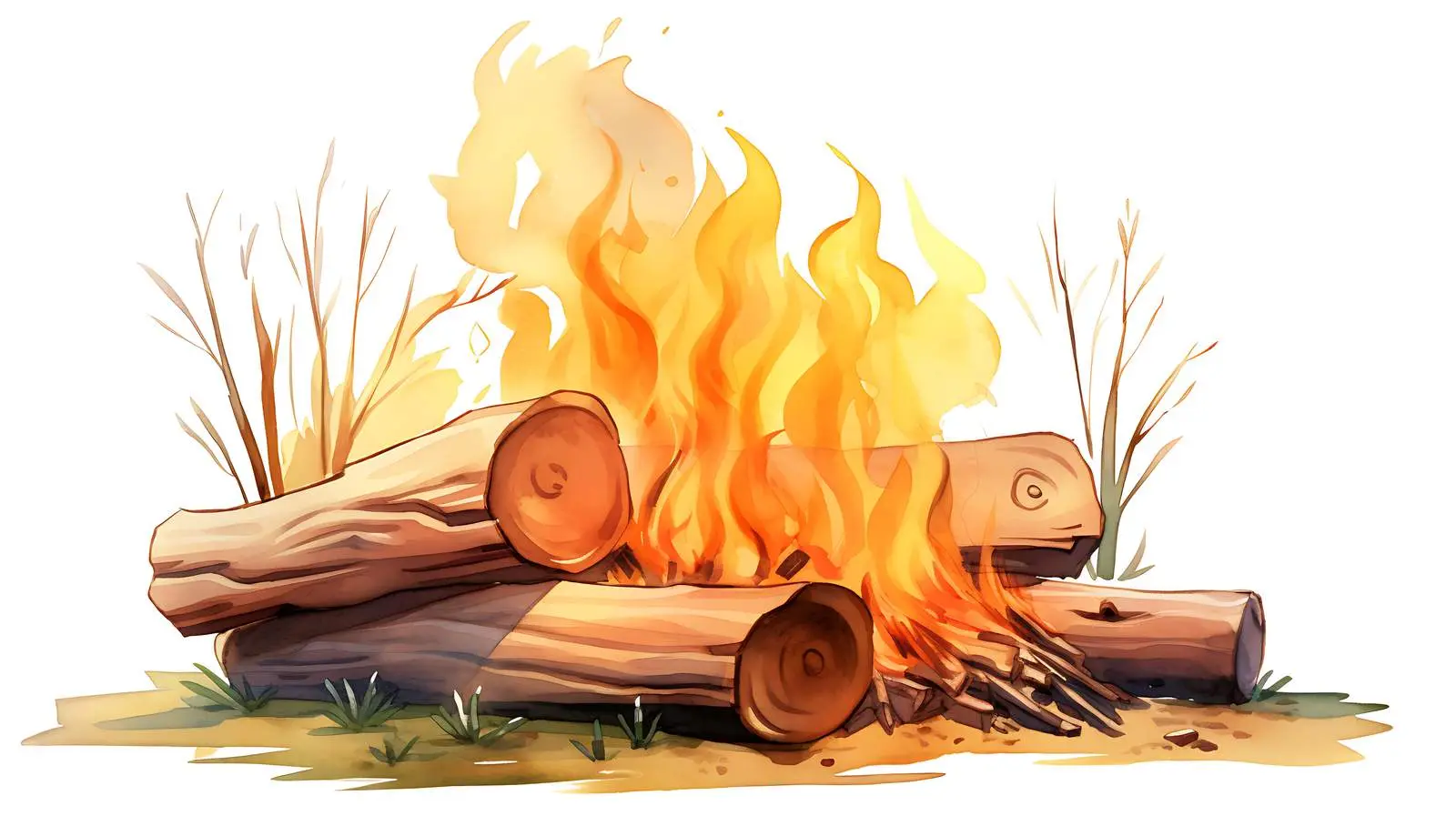 Firewood on White Background — free download from Dotvec