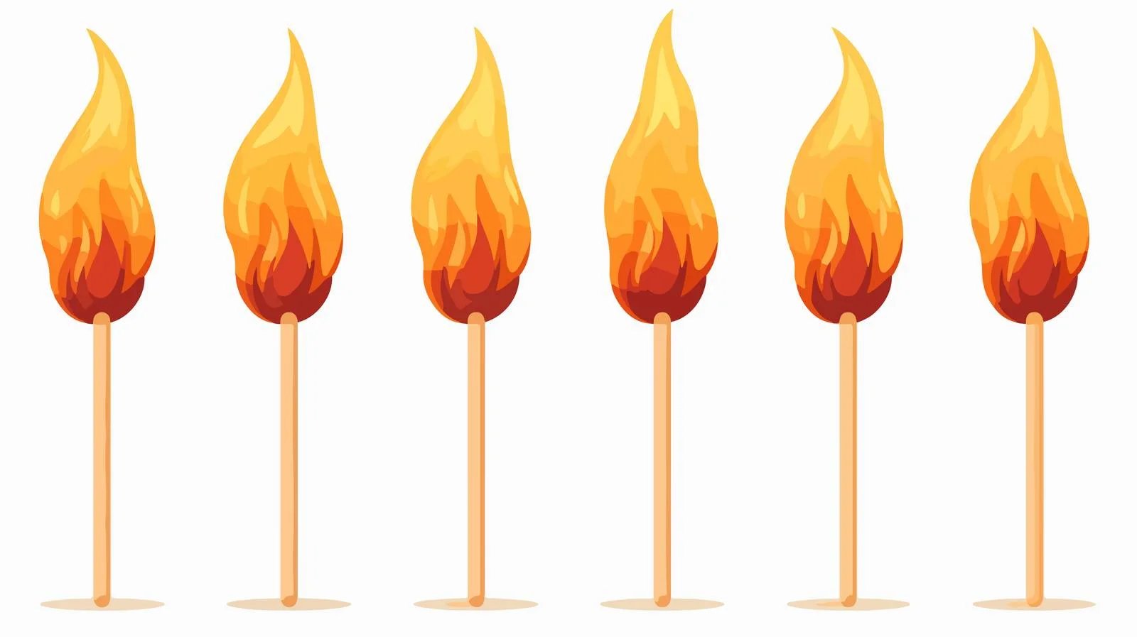 Cartoon Fire Match — free download from Dotvec