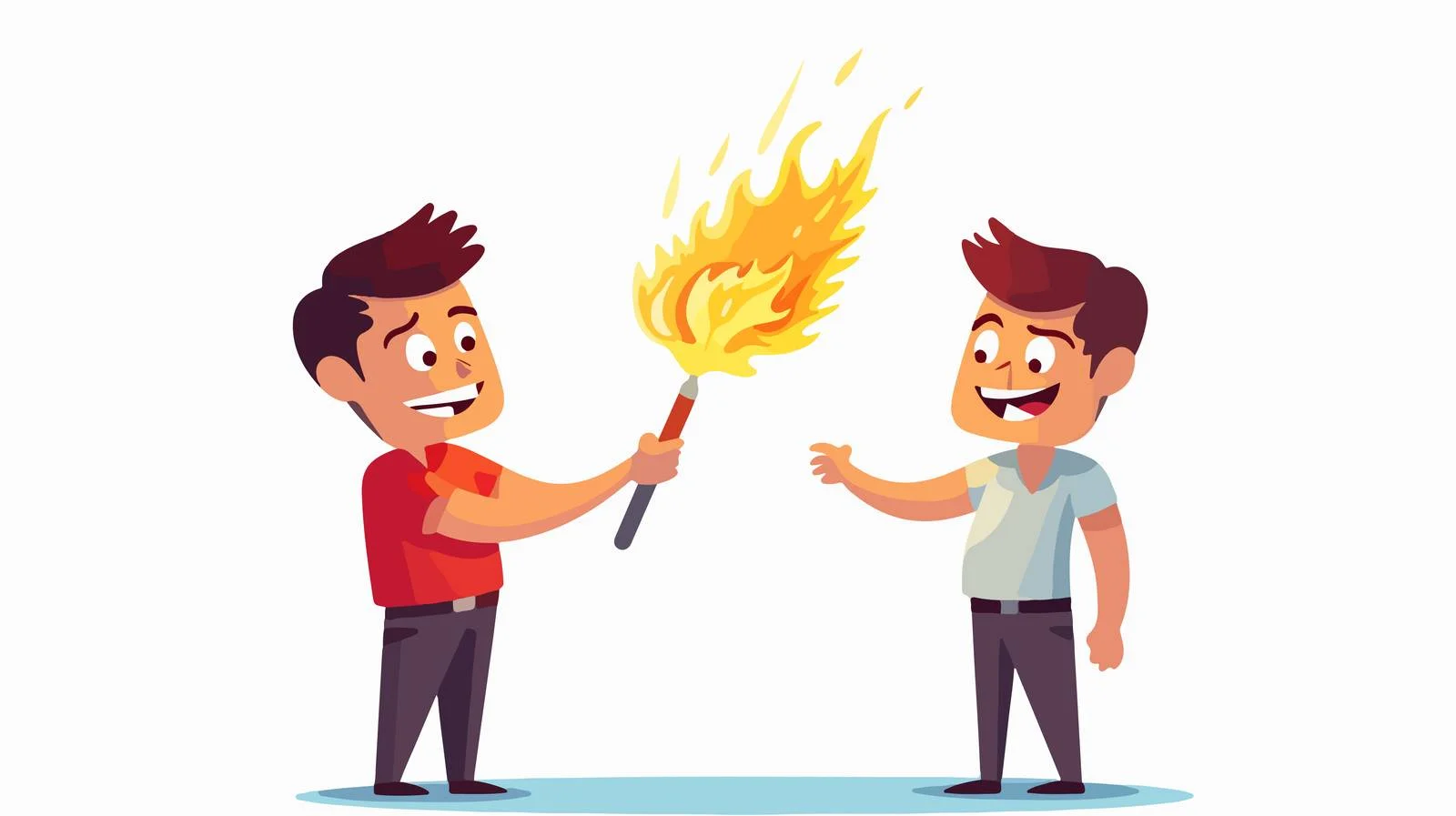 Cartoon Fire Match — free download from Dotvec