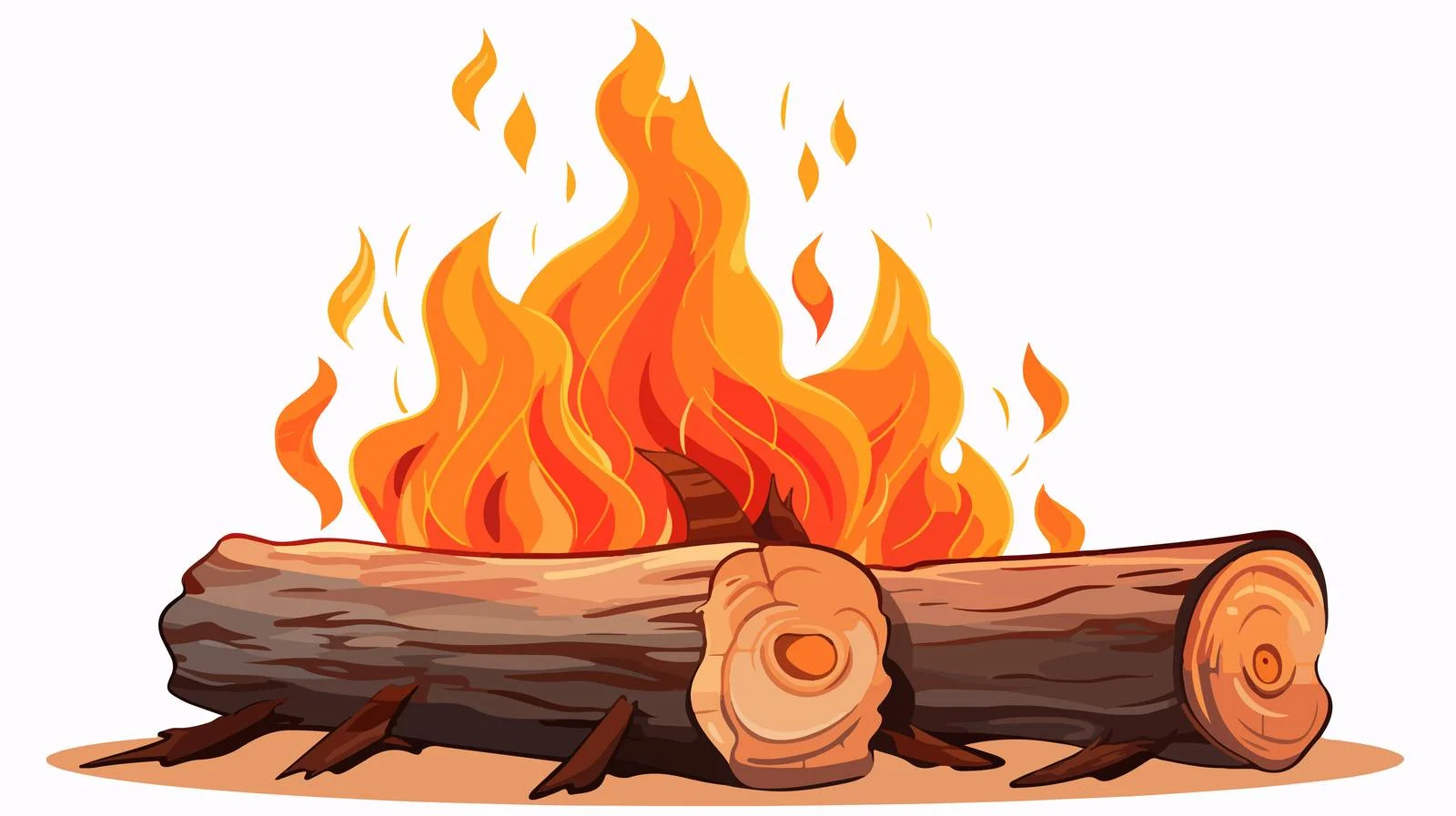 High-Quality Firewood Design — free download from Dotvec