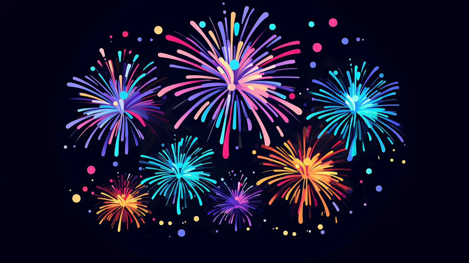 Firework Logo Design Dark Background — free download from Dotvec