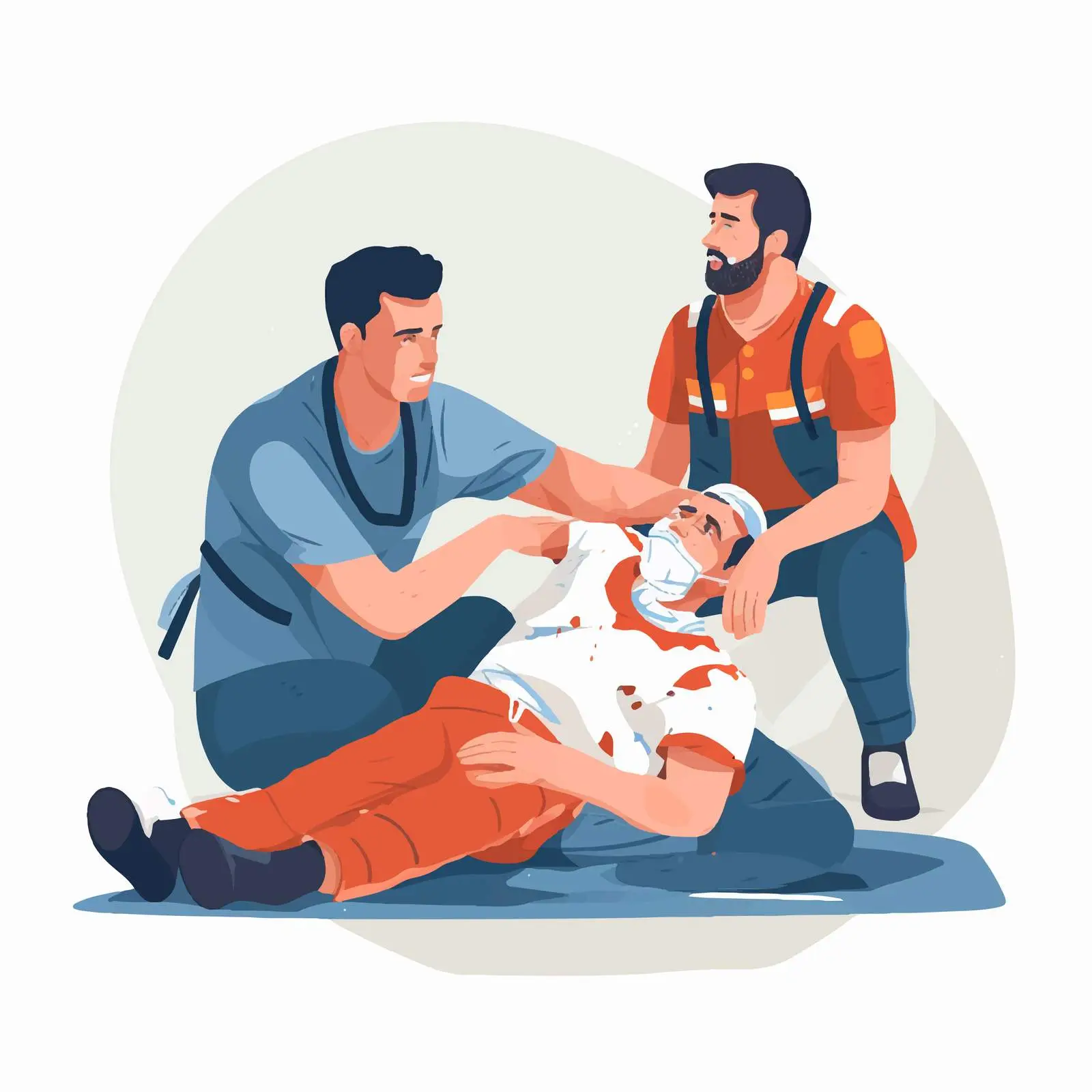 First Aid for Broken Leg Trauma — free download from Dotvec