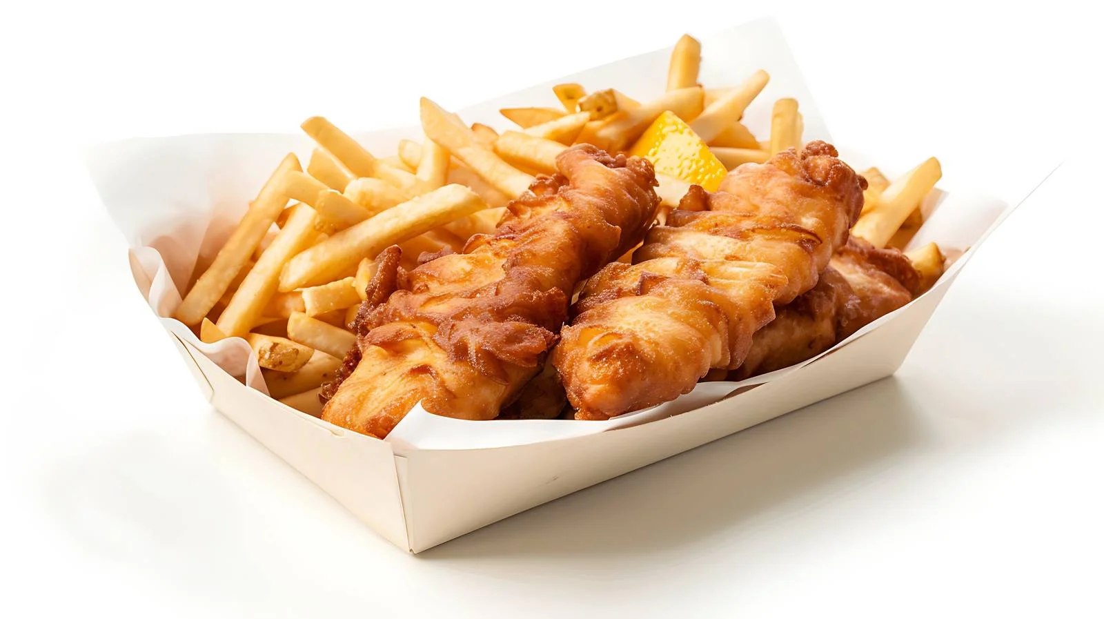 Delicious Fish and Chips made at Commercial Kitchen — free download from Dotvec