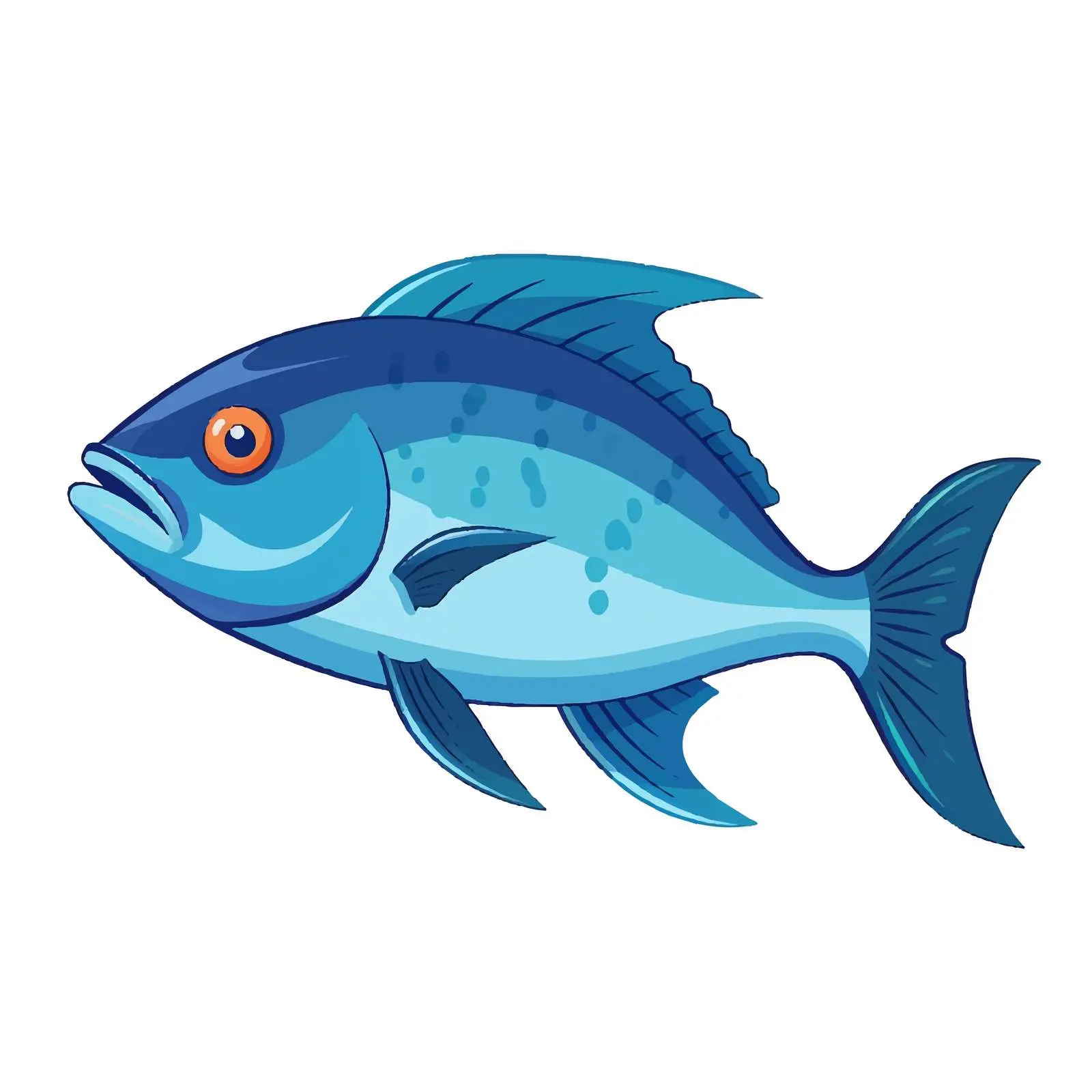 Isolated Fish Seafood Vector Icon Design – free sustainable seafood image from Dotvec
