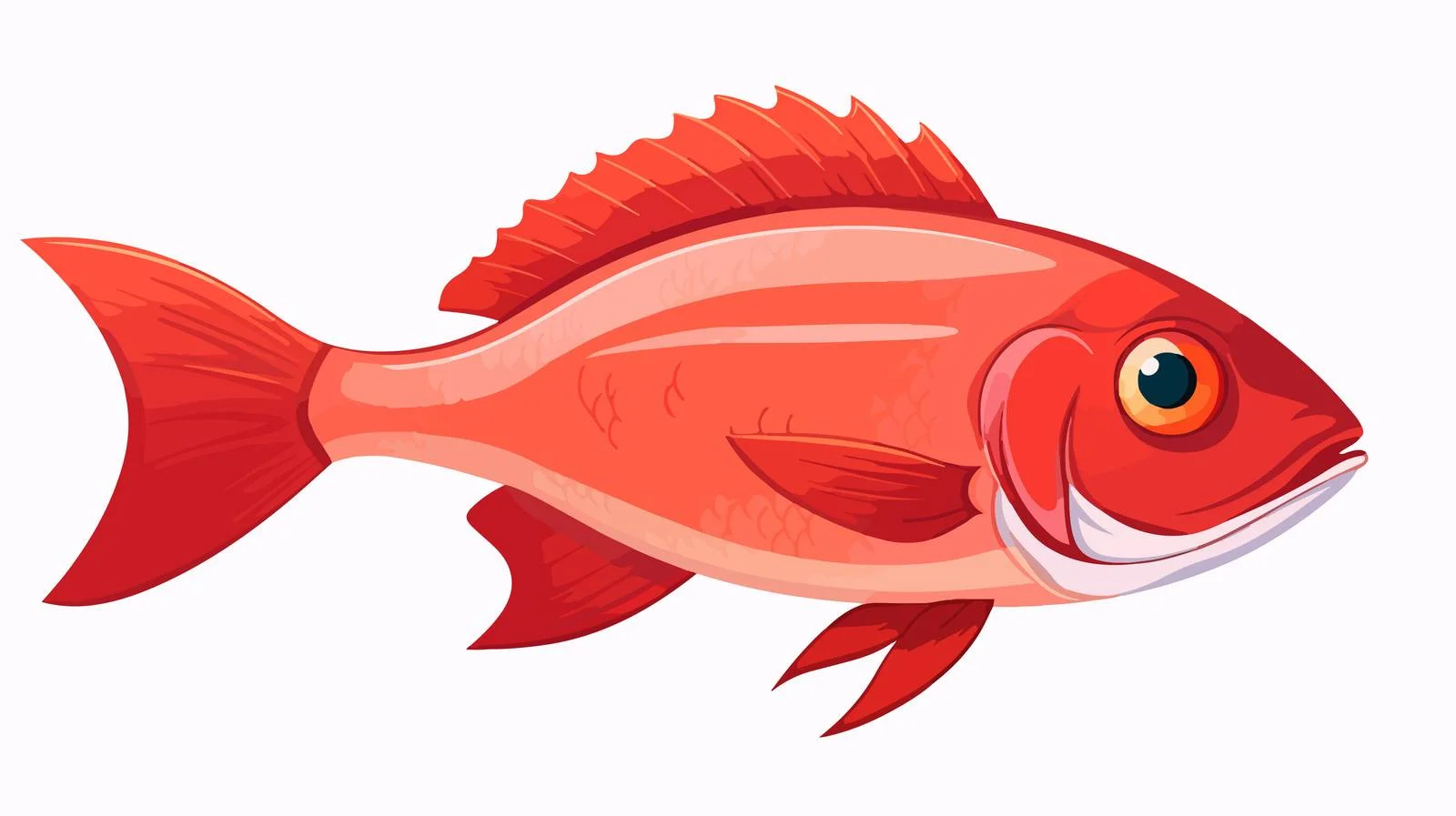 Cartoon Fish Vector Illustration — free download from Dotvec