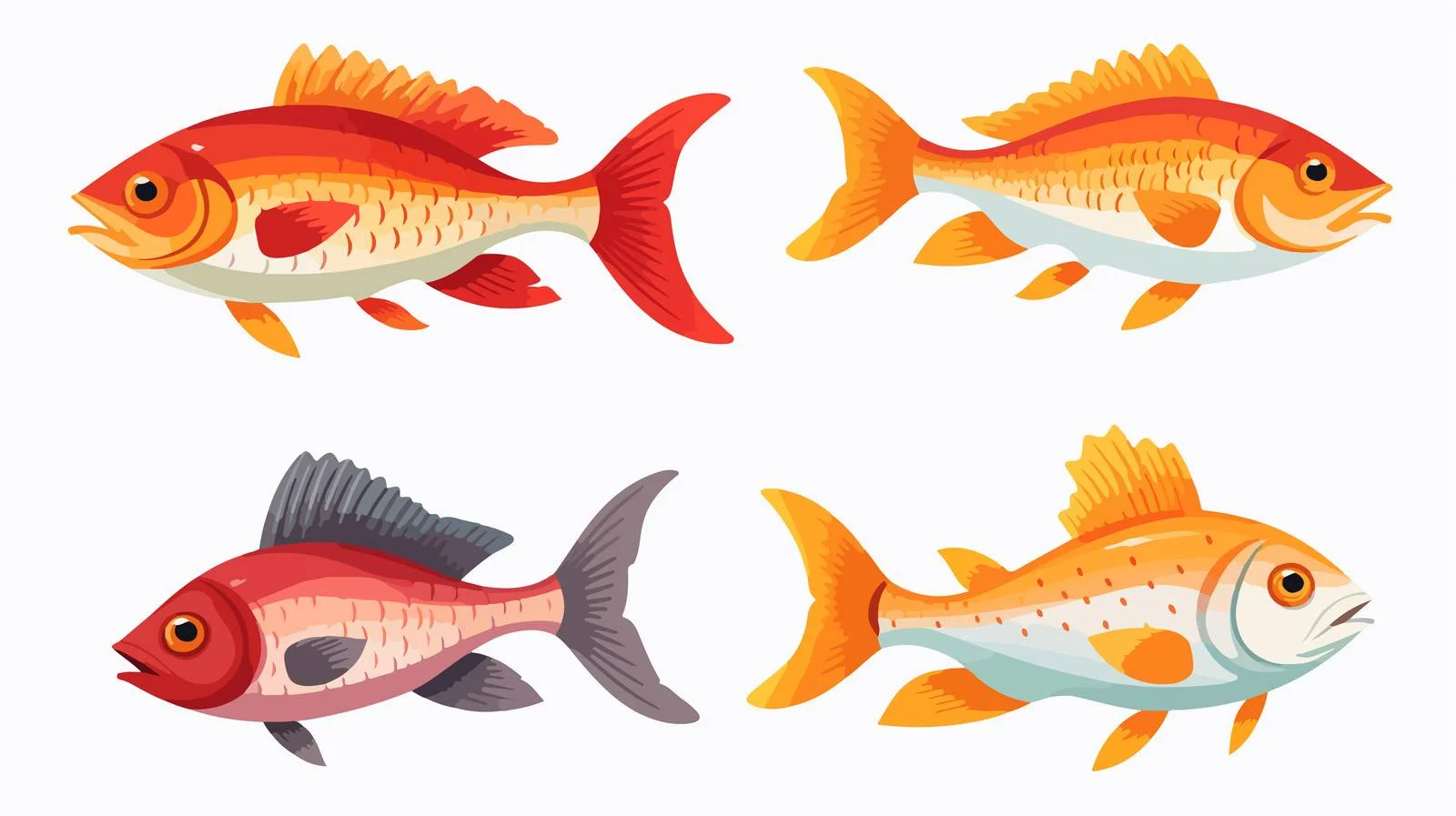 Cartoon Fish Vector Illustration — free download from Dotvec