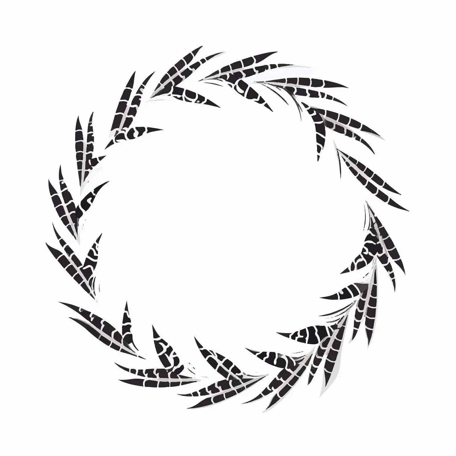 Fishbone Line Vector Illustration on White Background — free download from Dotvec