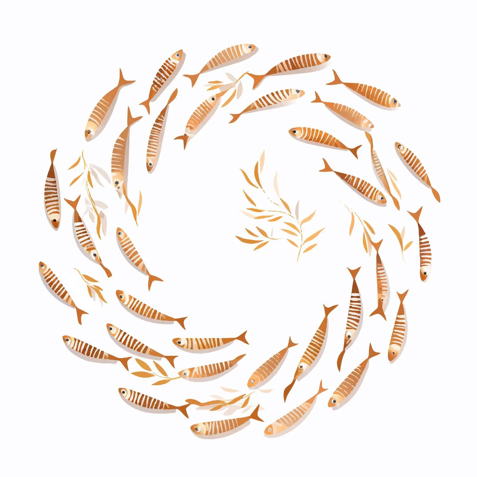 Fishbone Diagram Vector Illustration on White Background — free download from Dotvec