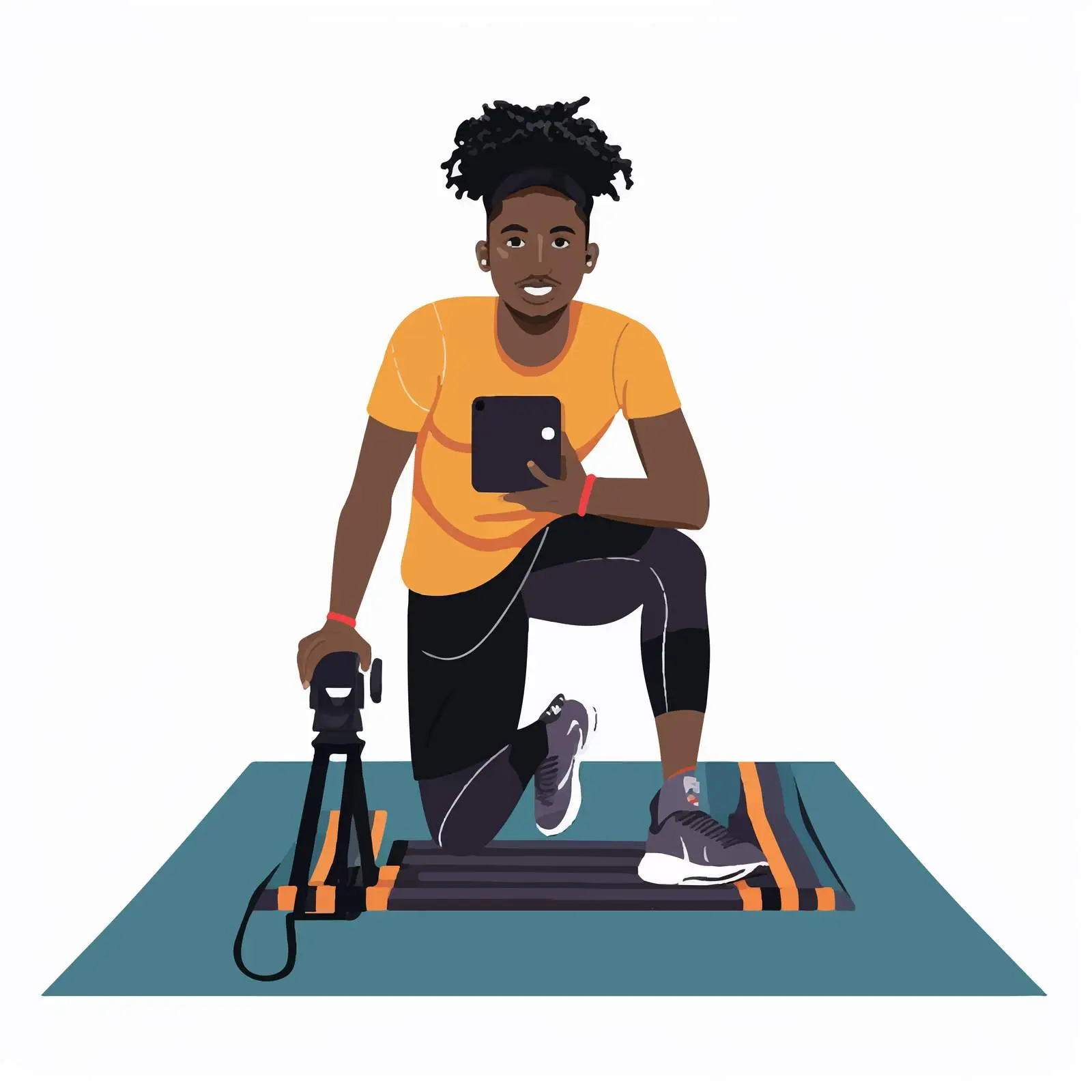 Fitness Blogger Recording Online Video Yoga Classes – free recording image from Dotvec