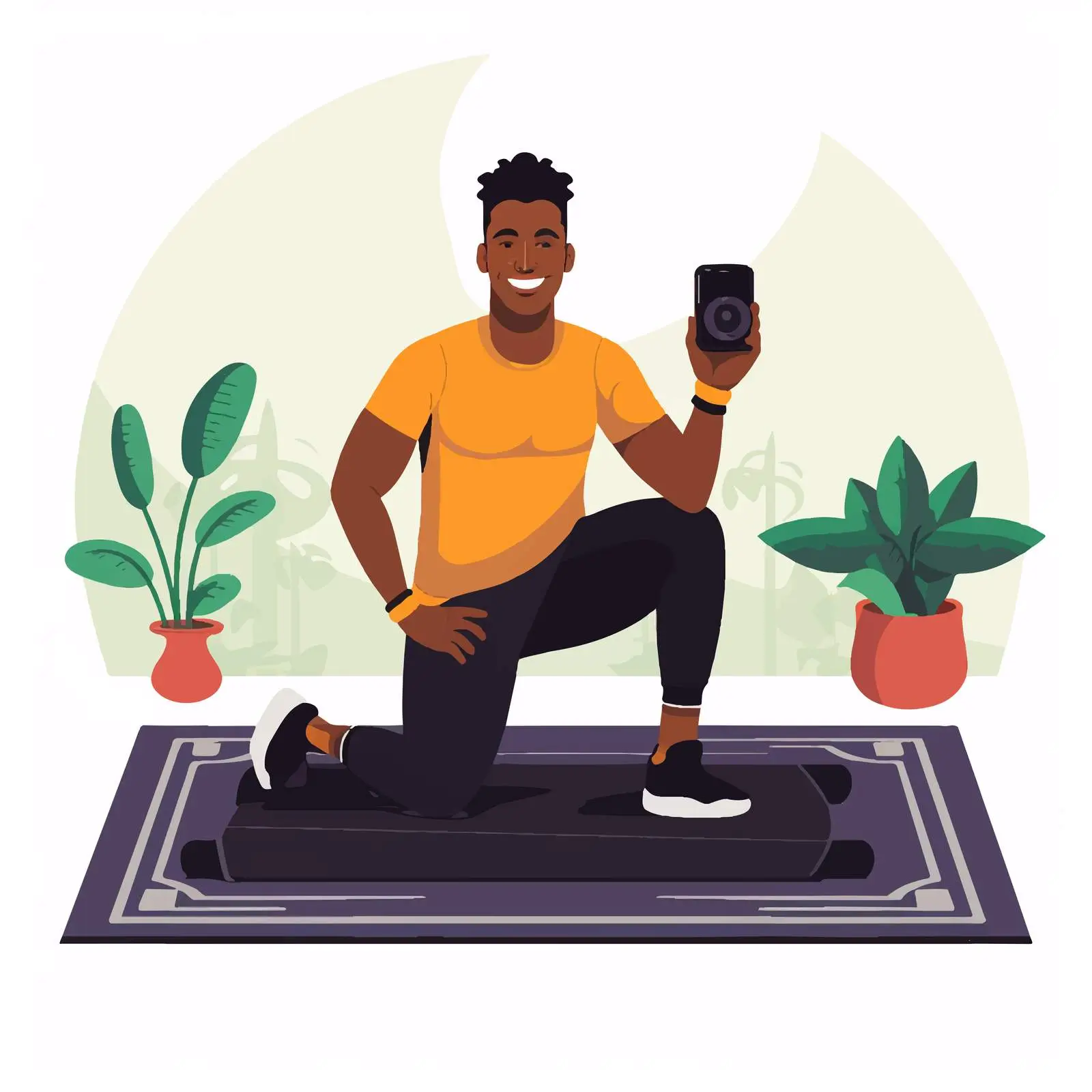 Fitness Blogger Recording Online Yoga Class — free download from Dotvec
