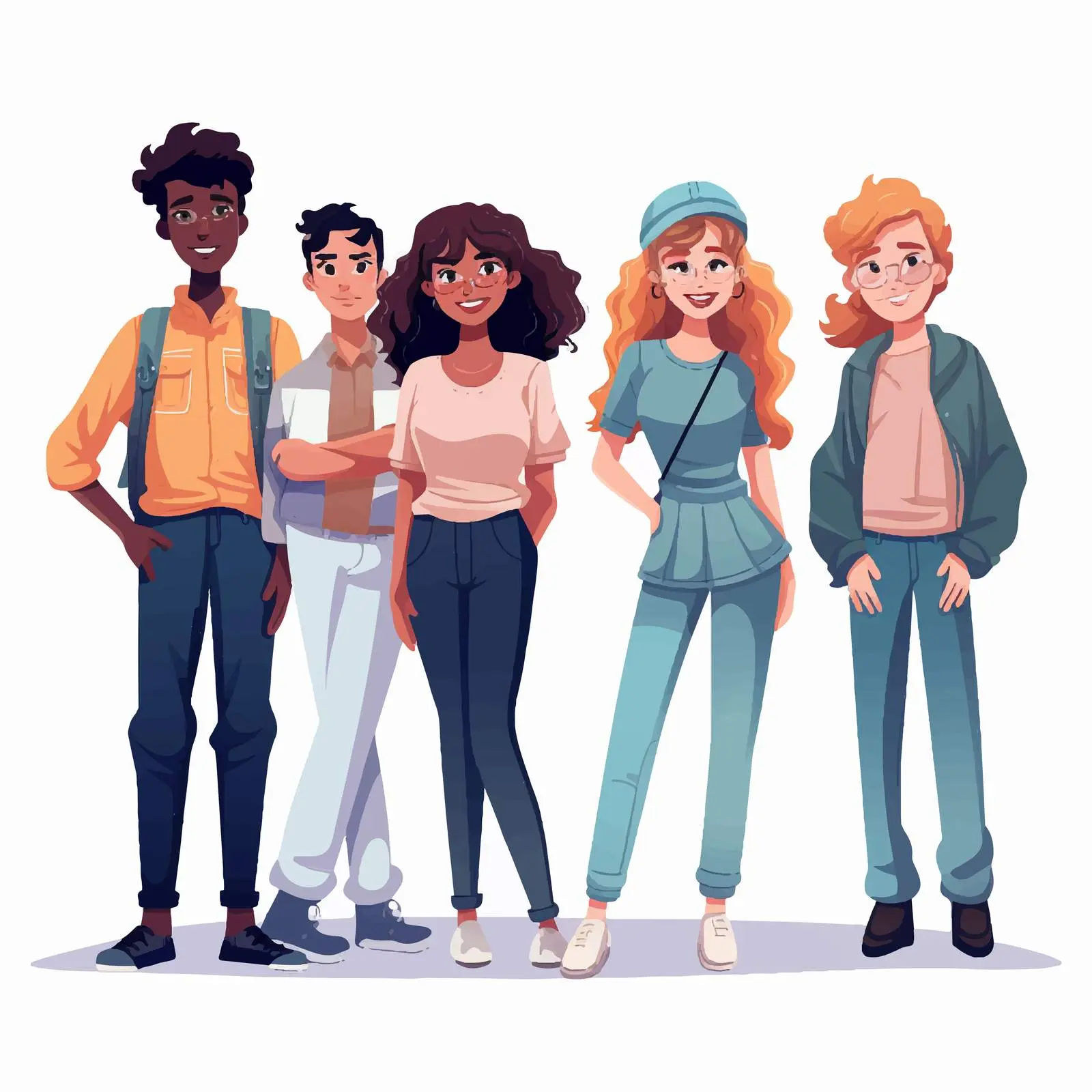 Five Young People Avatar Vector Designs — free download from Dotvec