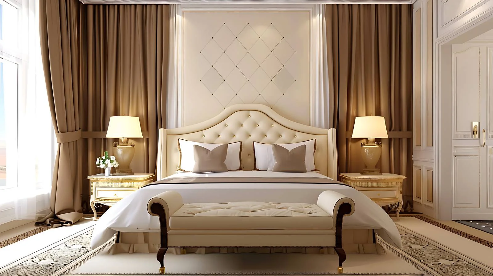 Elegant Five-Star Hotel Suite White Background — free download from Dotvec