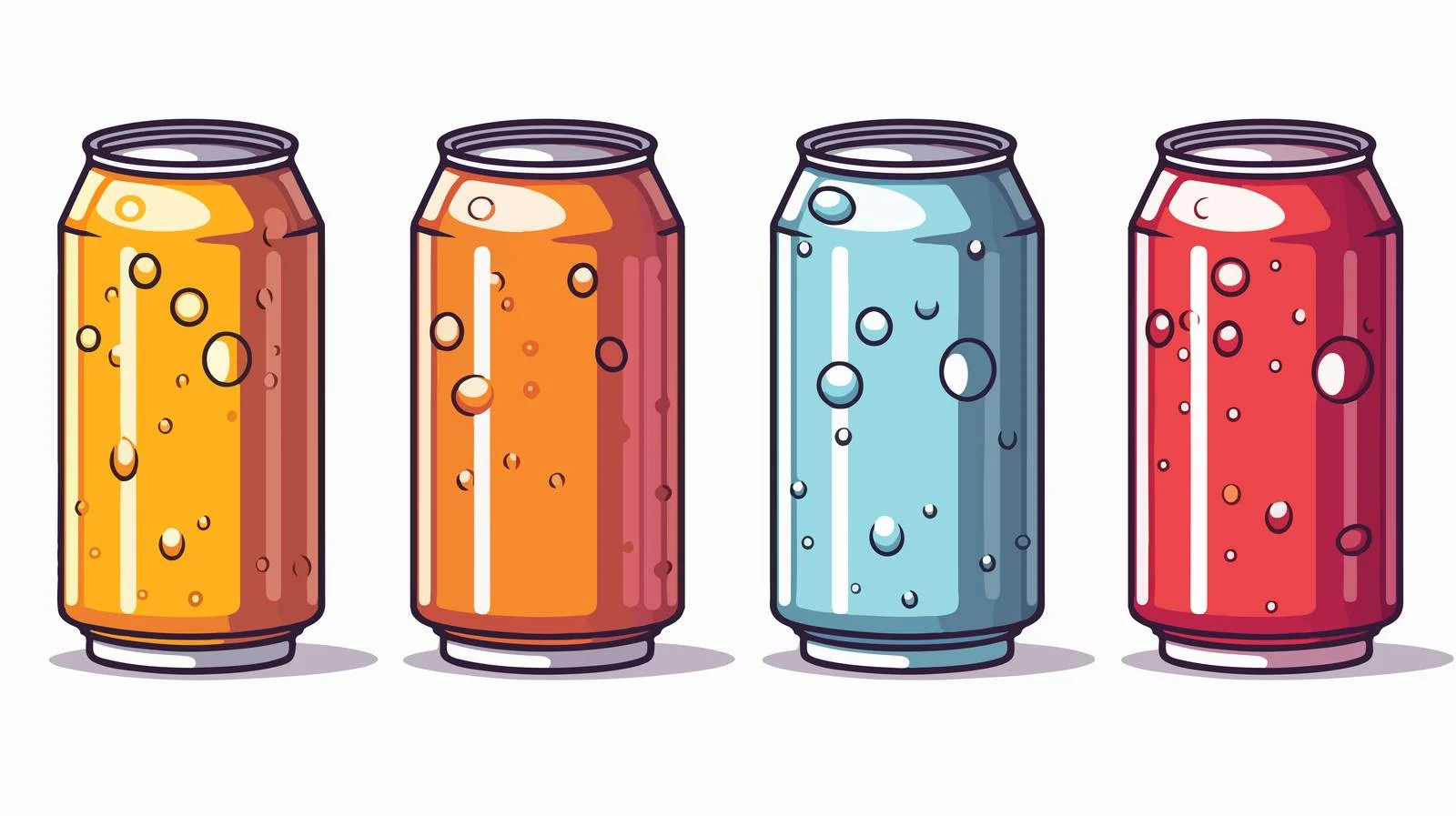 Fizzy Drinks Can Cartoon Vector Illustration — free download from Dotvec