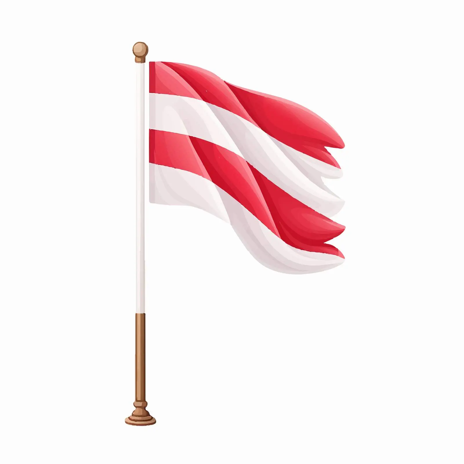 Isolated Cartoon Flag on Pole Vector Illustration – free pole image from Dotvec