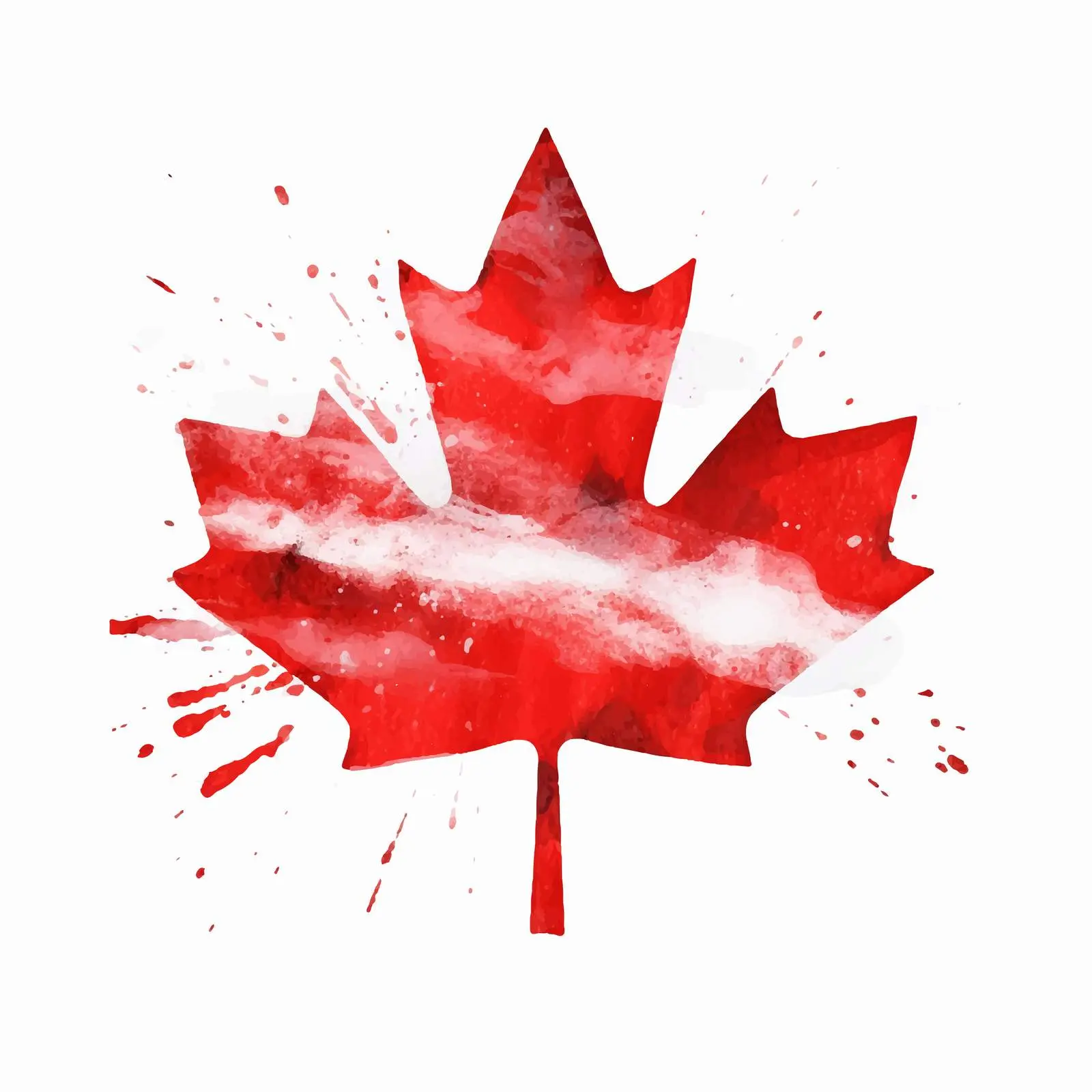 Grunge Flag of Canada Acrylic Painting — free download from Dotvec