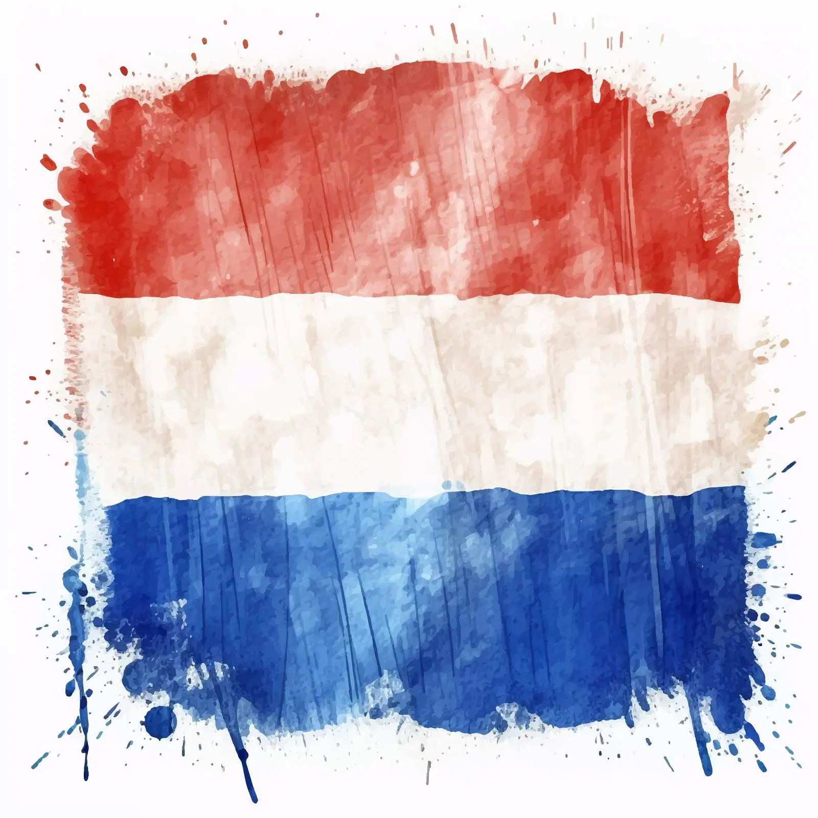 Patriotic French Flag Acrylic Painting — free download from Dotvec