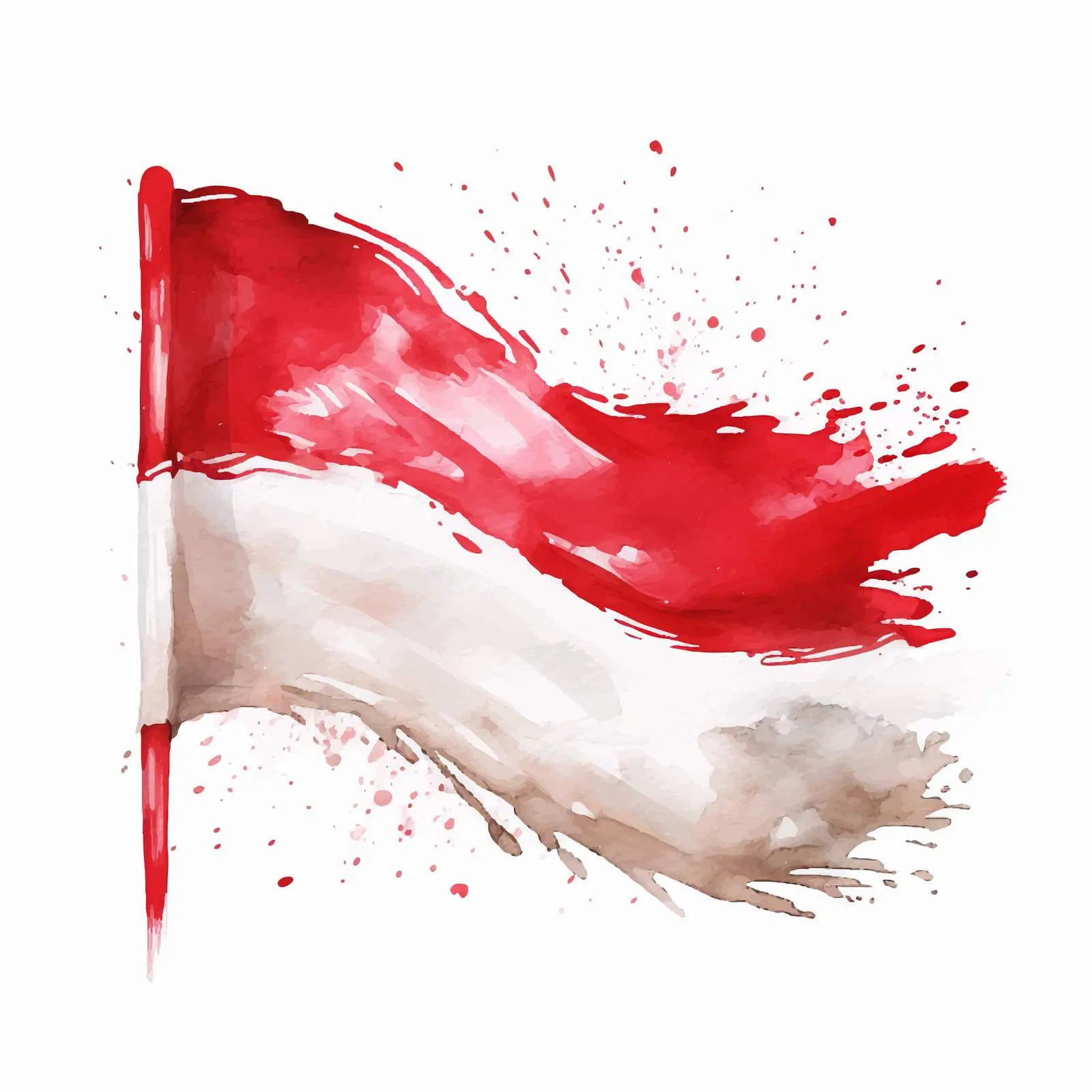 Patriotic Poland Flag Grunge Acrylic Painting — free download from Dotvec