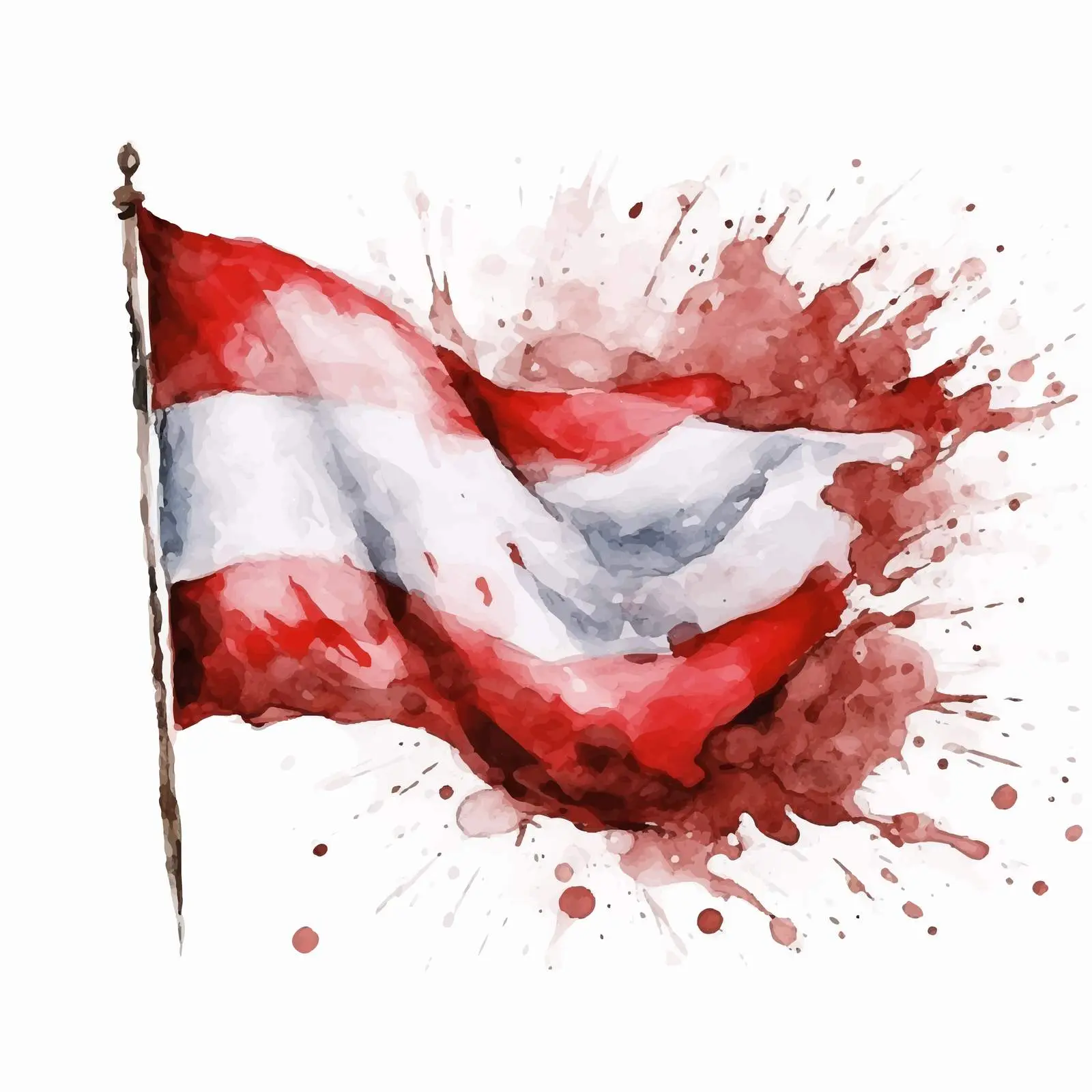 Patriotic Grunge Flag of Poland Acrylic Painting — free download from Dotvec