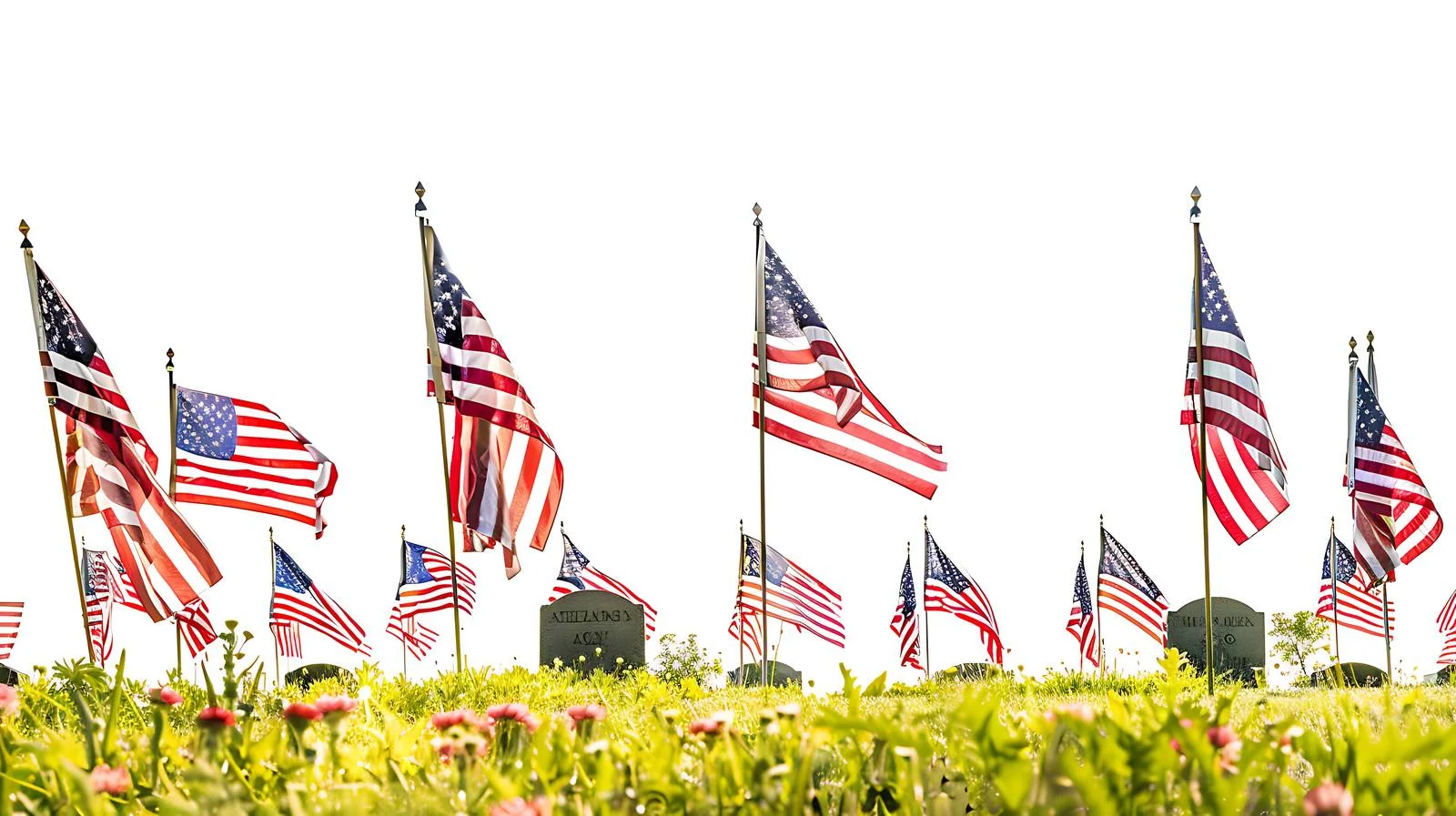 Honoring Memorial Day with Flag Tributes — free download from Dotvec