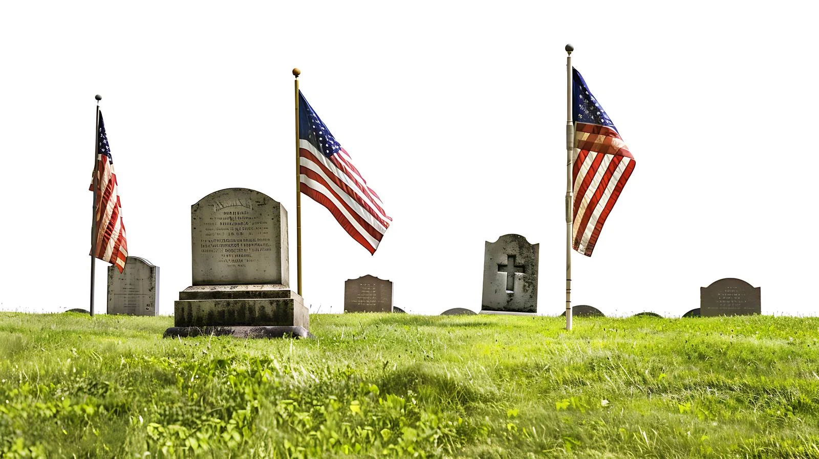 Commemorative Flags at Arlington National Cemetery — free download from Dotvec