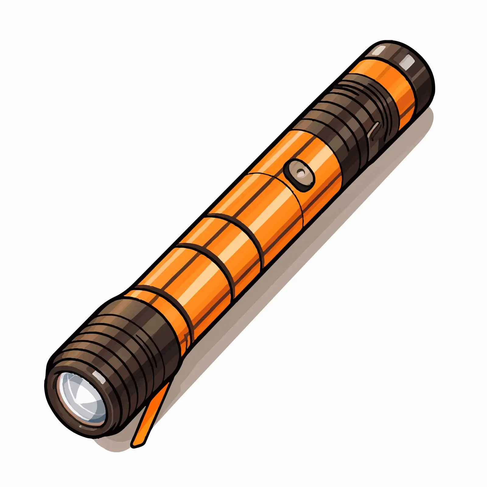 Vector Flashlight Illustration on White Background — free download from Dotvec