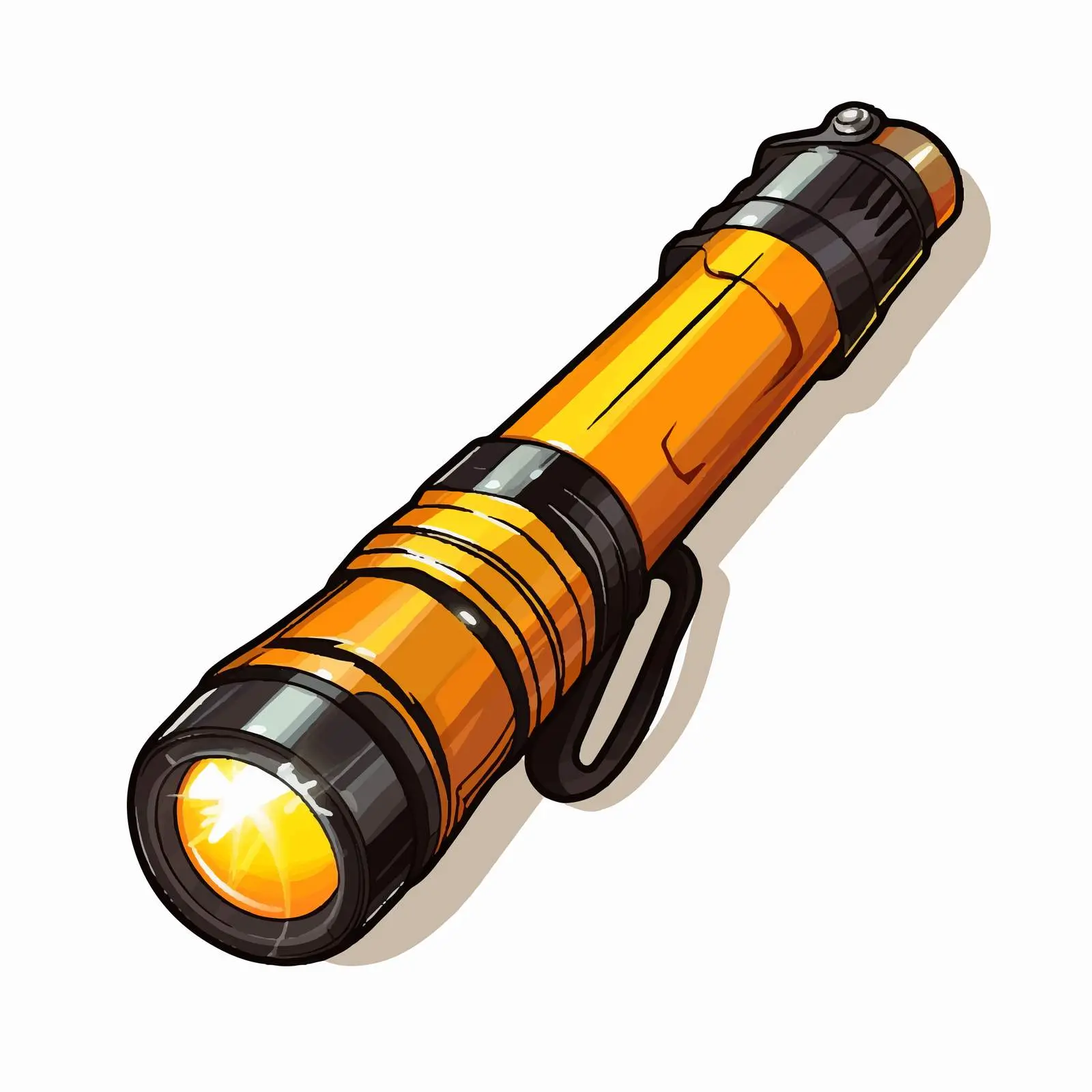 Vector Illustration of Flashlight on White Background — free download from Dotvec