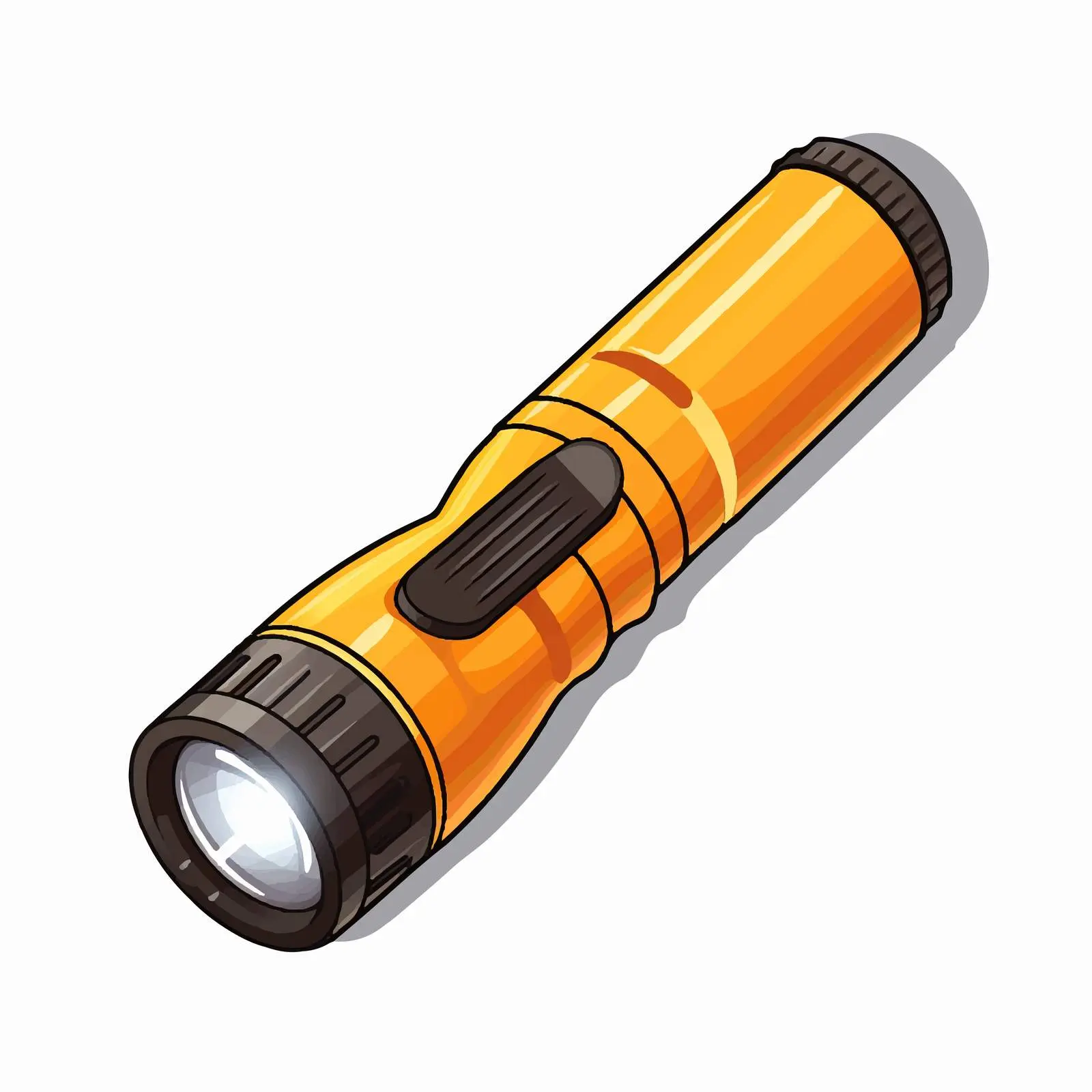 Isolated Flashlight Vector Illustration on White Background — free download from Dotvec