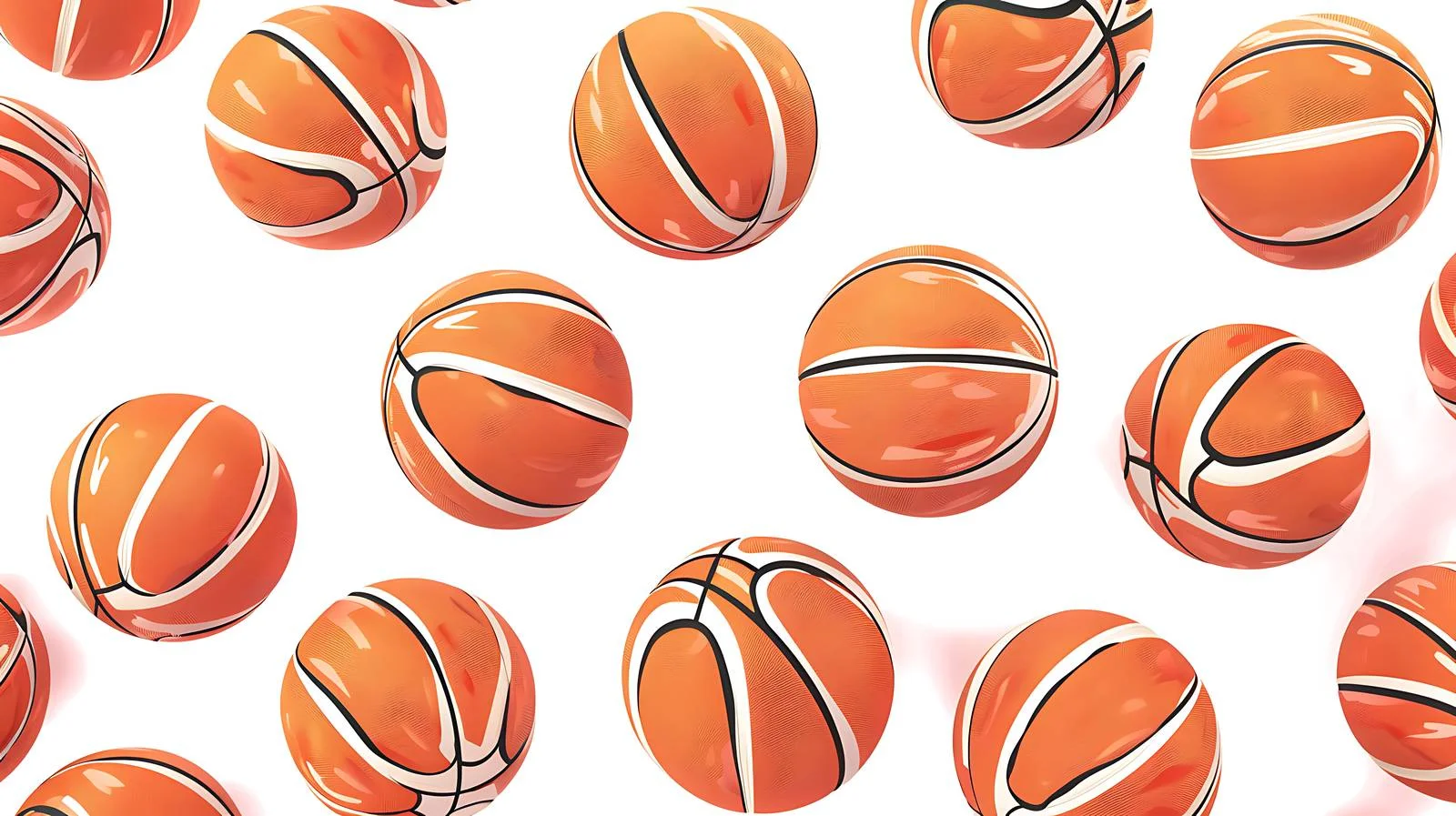 Smooth Basketball Texture on White Background — free download from Dotvec