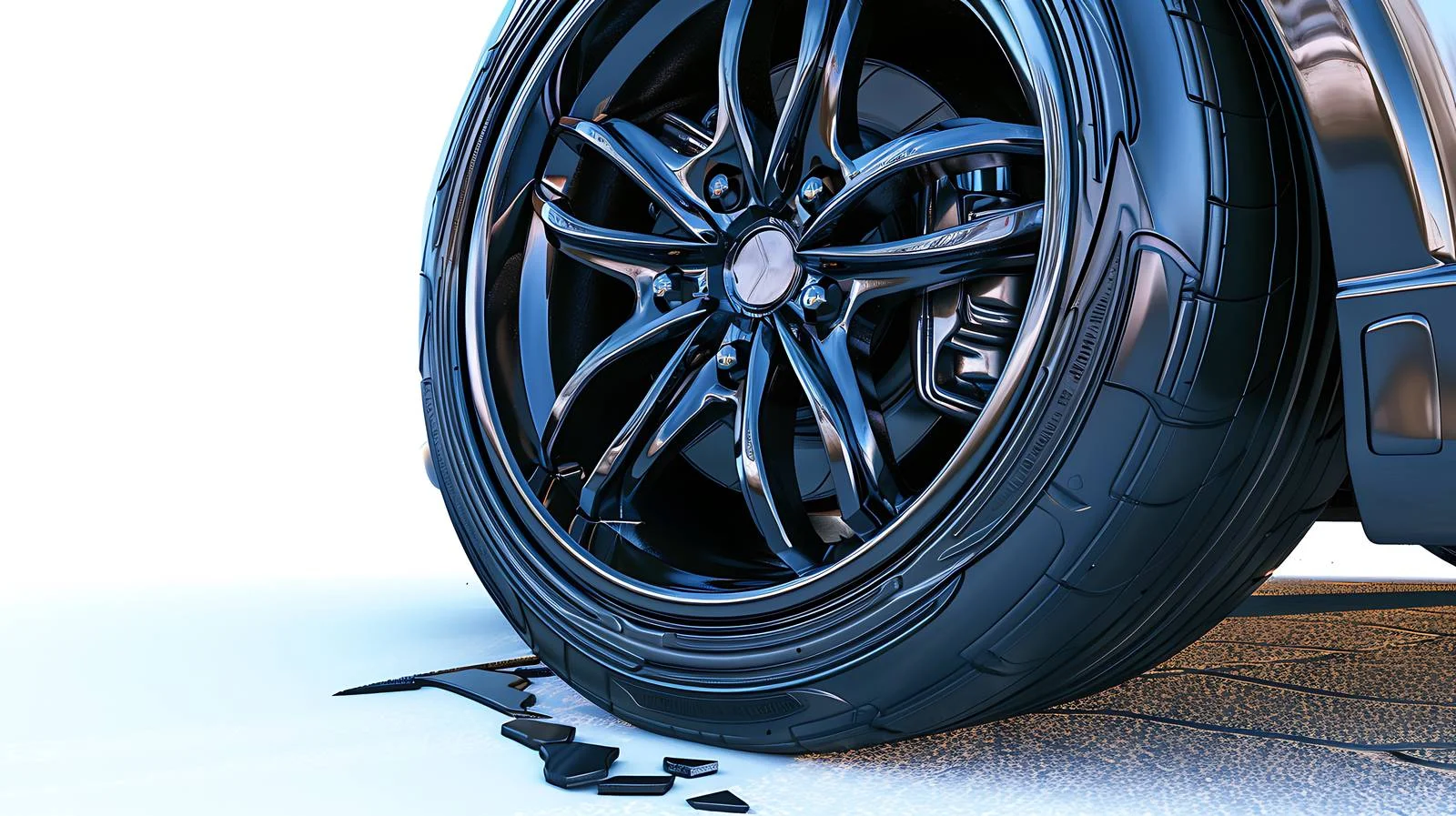 Flat Car Tire Maintenance Image — free download from Dotvec