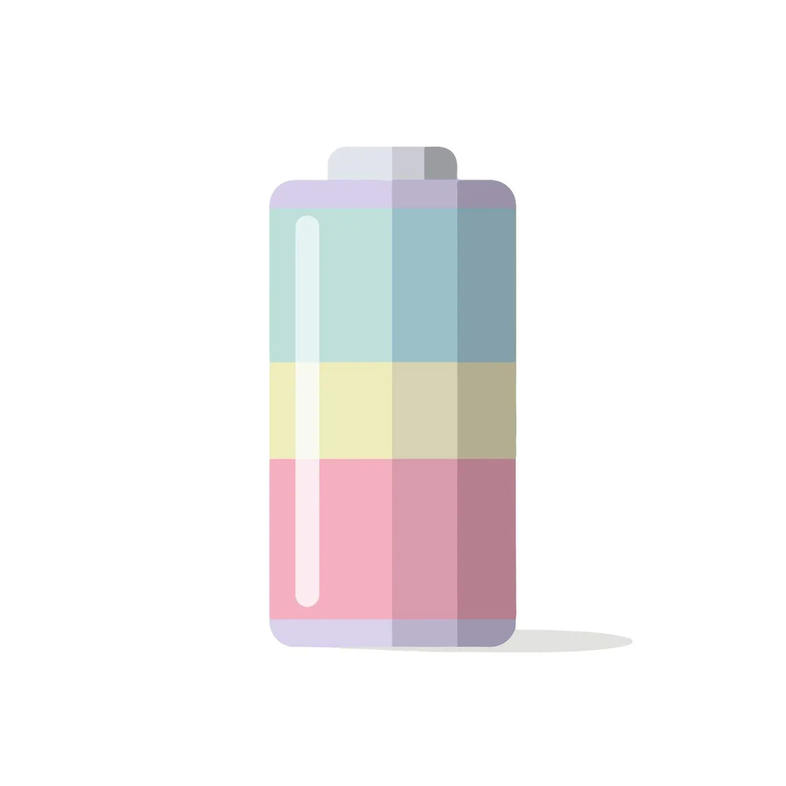 Minimalist 2D Battery Icon — free download from Dotvec
