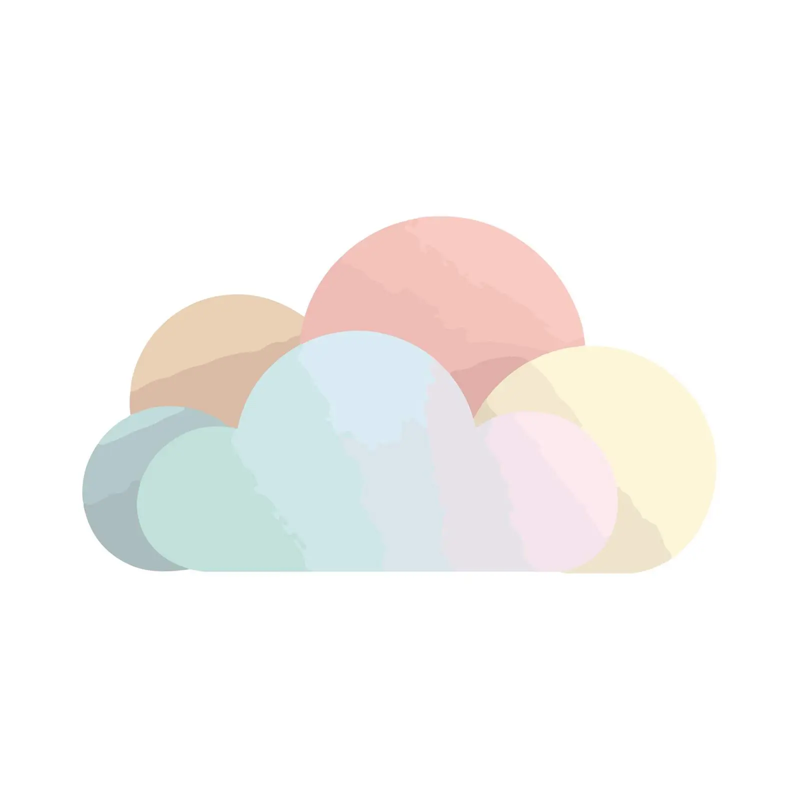 2D Cloud Icon Vector Minimalist Style — free download from Dotvec