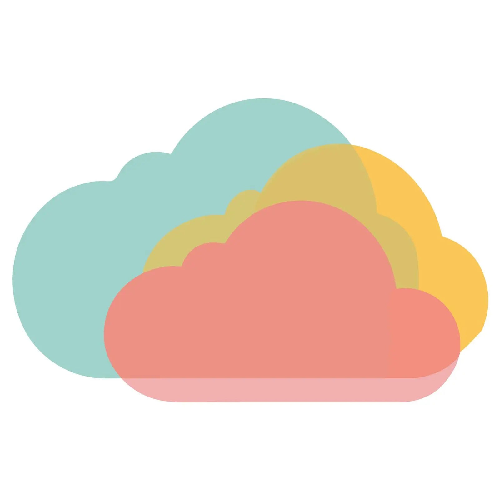 2D Cloud Icon Minimalist Vector Flat — free download from Dotvec