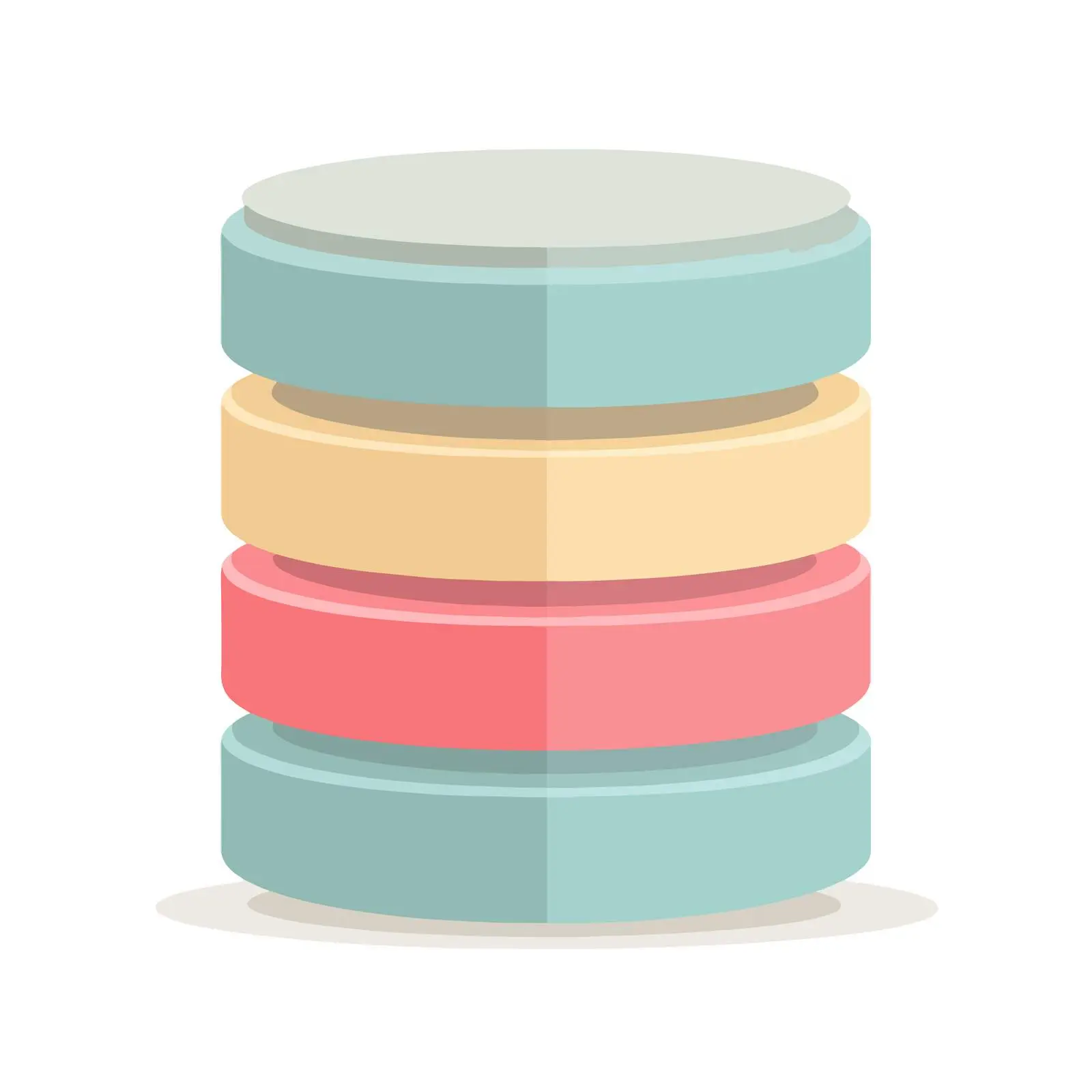 Minimalist 2D Database Icon — free download from Dotvec