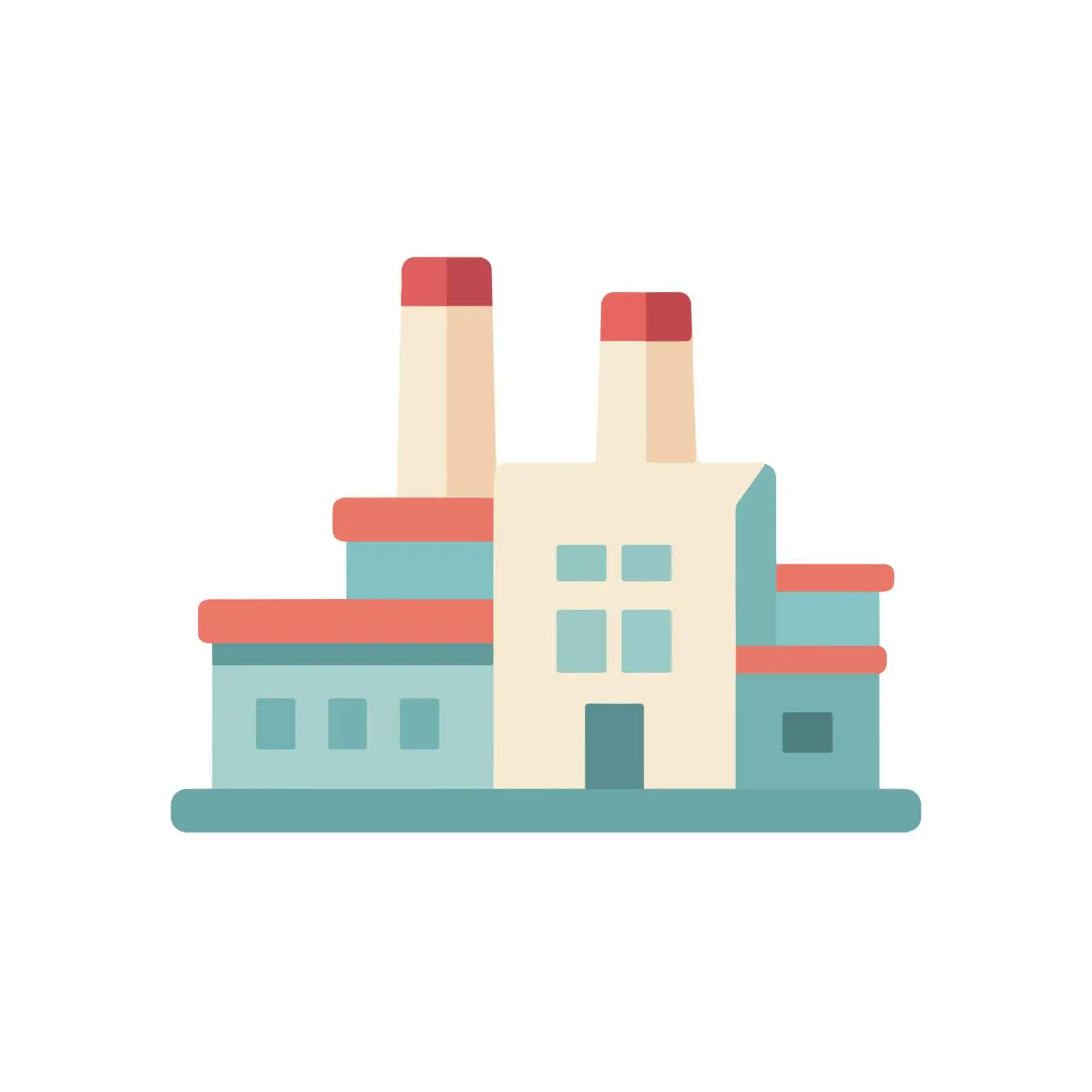 2D Factory Icon Design — free download from Dotvec