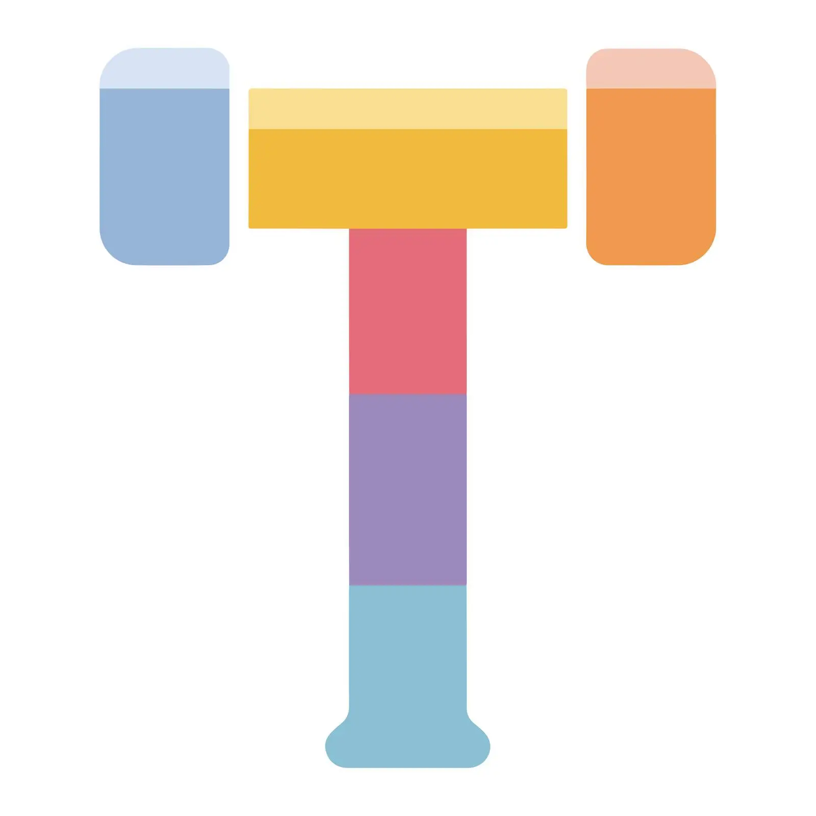 Minimalist Hammer Icon — free download from Dotvec