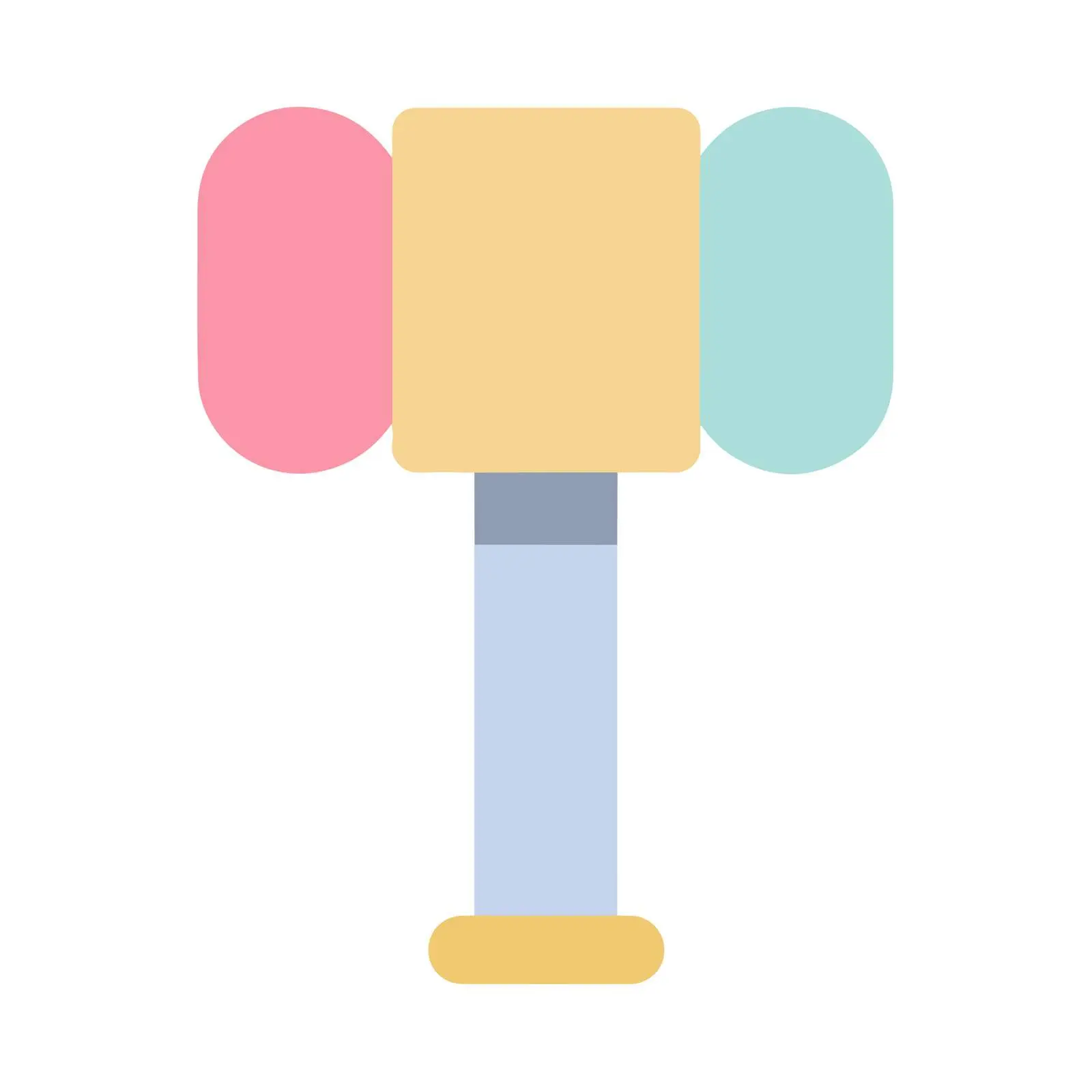 Minimalist 2D Hammer Icon — free download from Dotvec