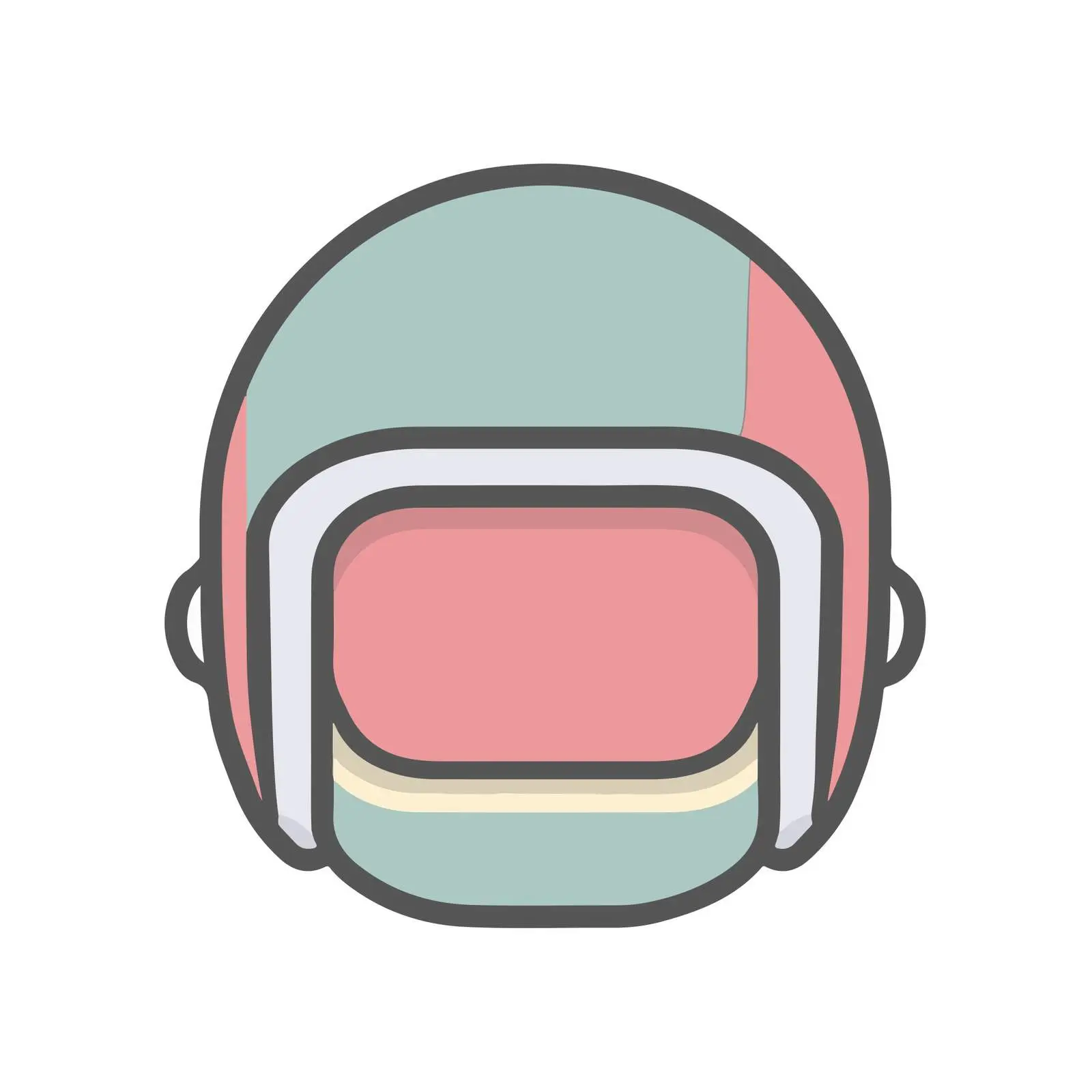 Minimalist Helmet Icon Vector Design — free download from Dotvec