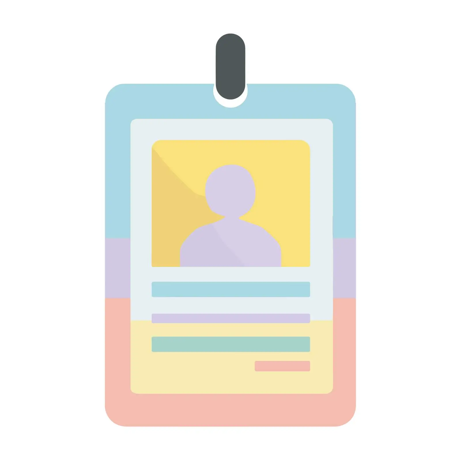 2D ID Card Icon — free download from Dotvec