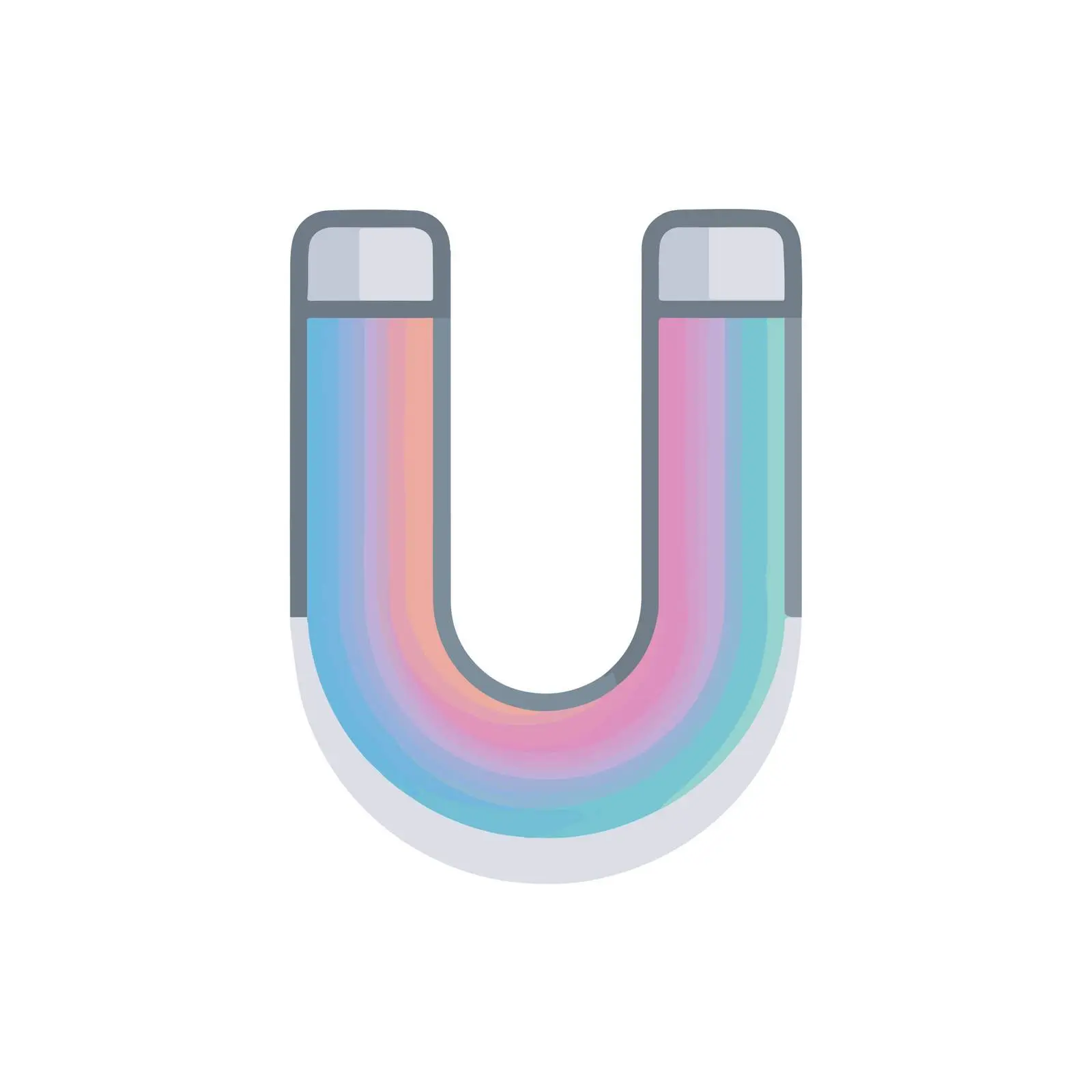 Minimalist 2D Magnet Icon Vector Design — free download from Dotvec