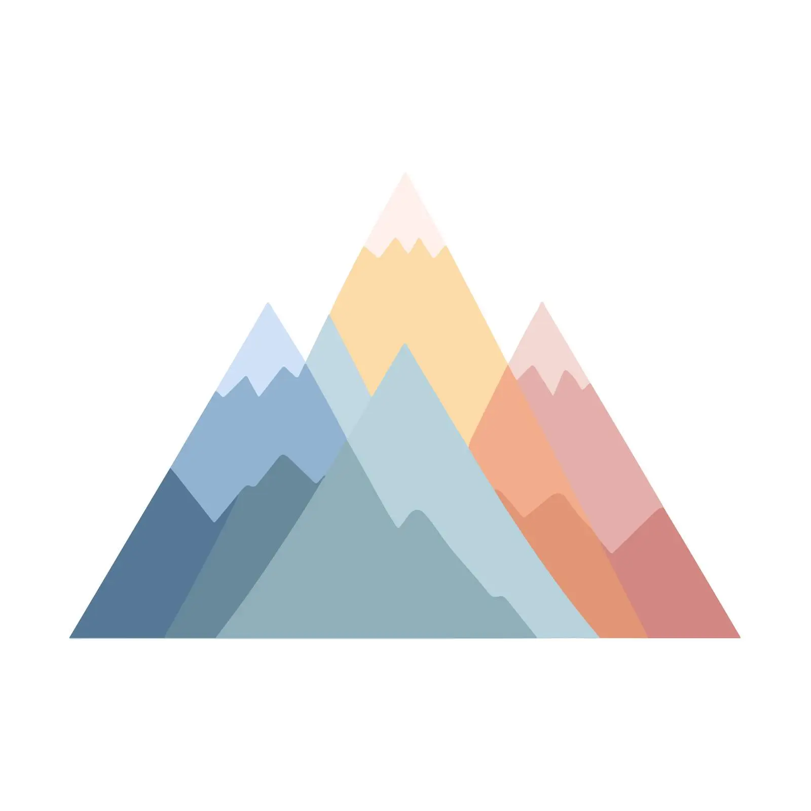 Minimalist Mountain Icon — free download from Dotvec