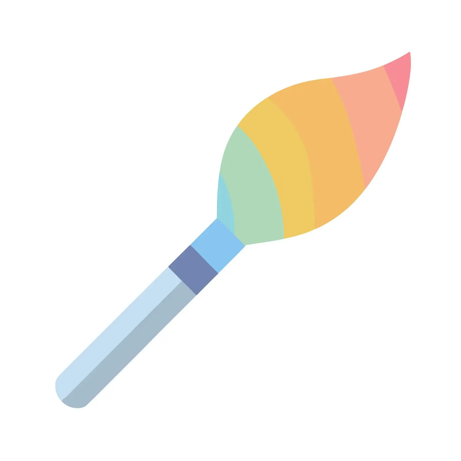 Minimalist 2D Paint Brush Icon — free download from Dotvec